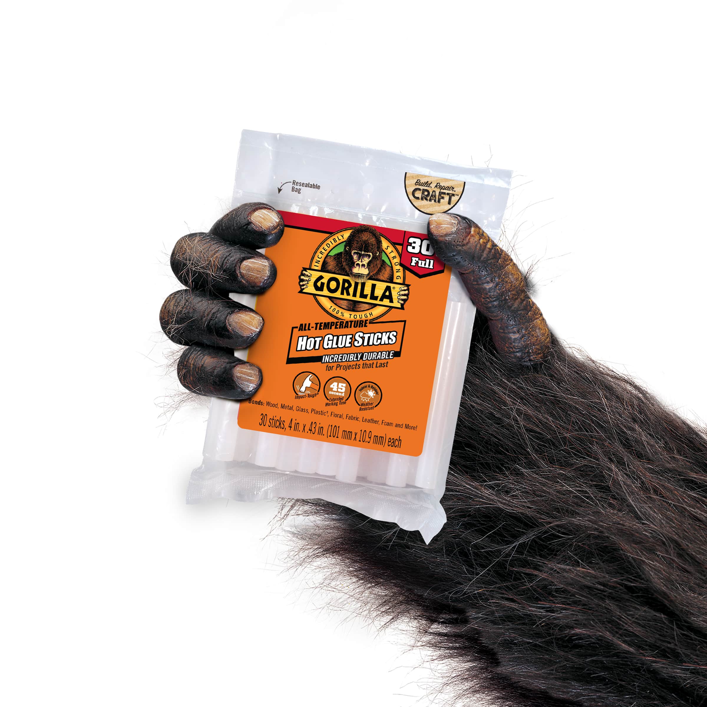 Gorilla® All Temperature Hot Glue Sticks