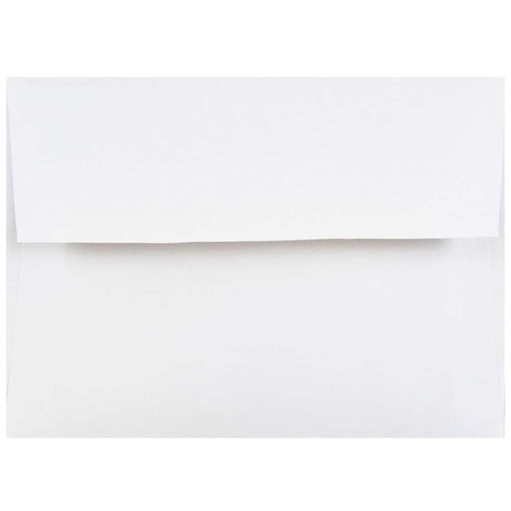 JAM Paper 4.375" x 5.75" White Invitation Envelopes