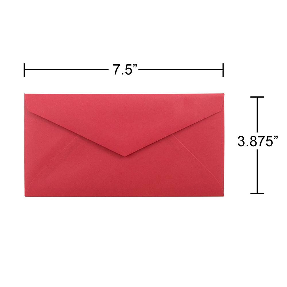 JAM Paper 3.875" x 7.5" Assorted Color Business Envelopes, 150ct.
