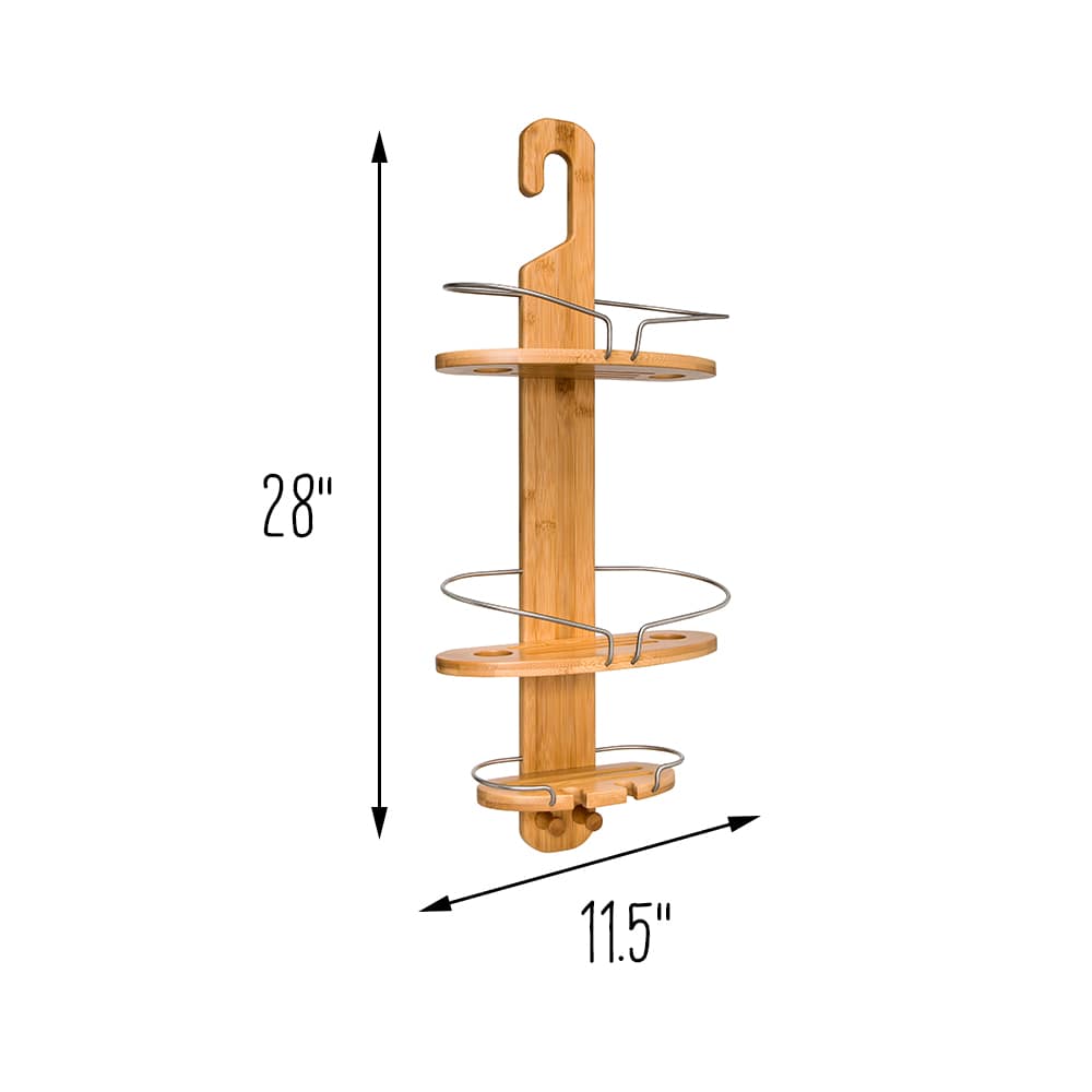 Honey Can Do Bamboo Hanging Shower Caddy