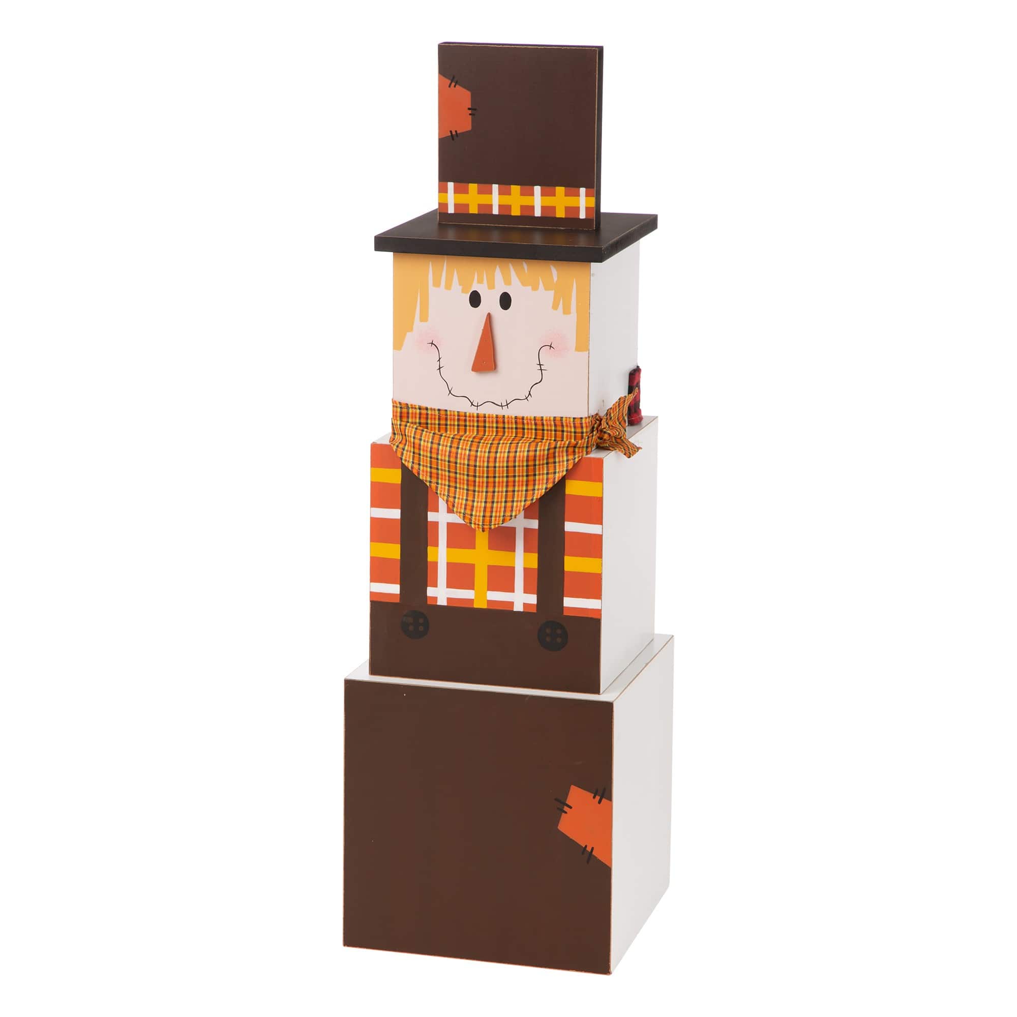 Glitzhome&#xAE; 36&#x22; Double-Sided Snowman &#x26; Scarecrow Porch D&#xE9;cor