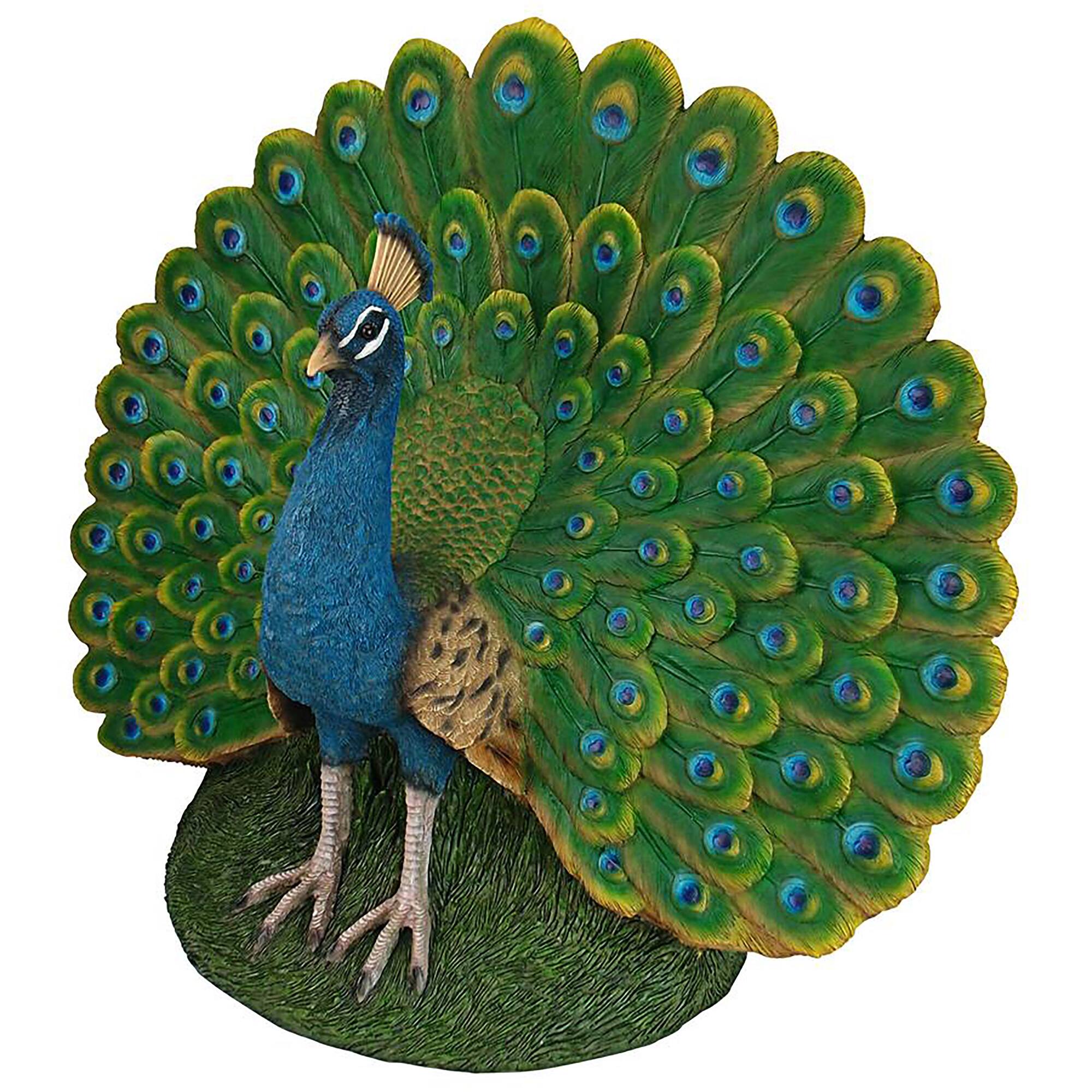 Design Toscano 24" Peacock Plumage Garden Statue
