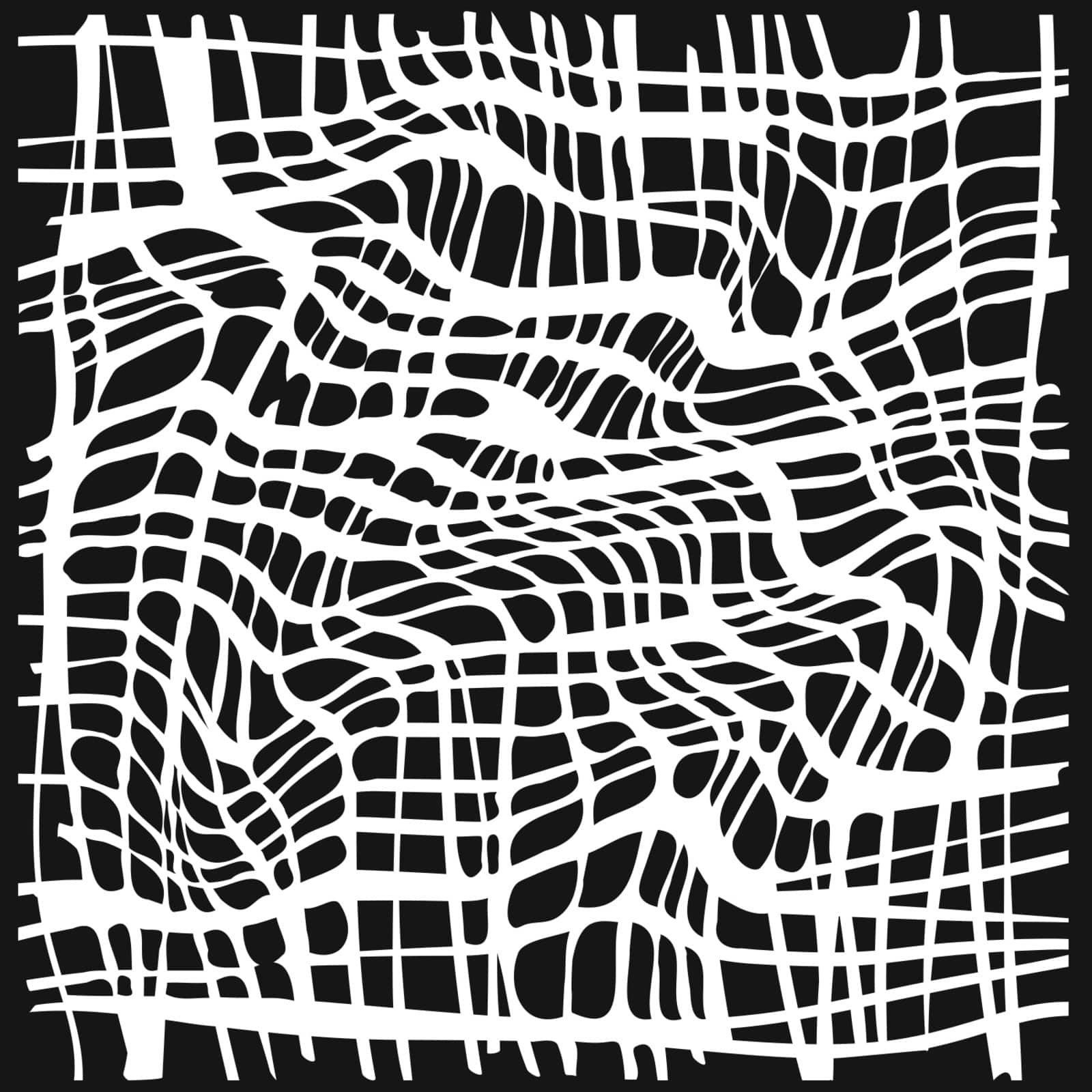 The Crafter's Workshop Zebra Print Stencil, 6 x 6