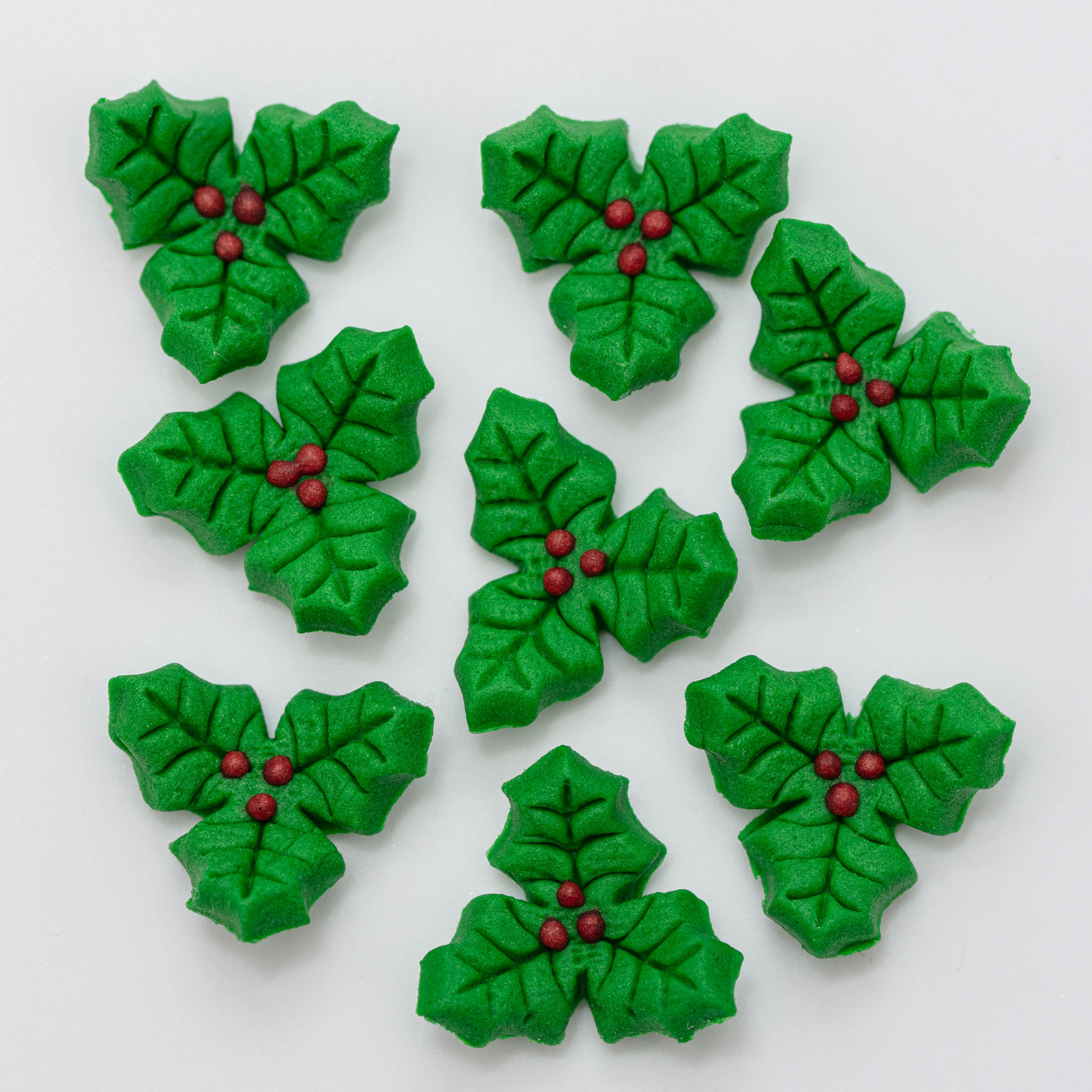 PME Cake Sweet Street® Holly Icing Decorations