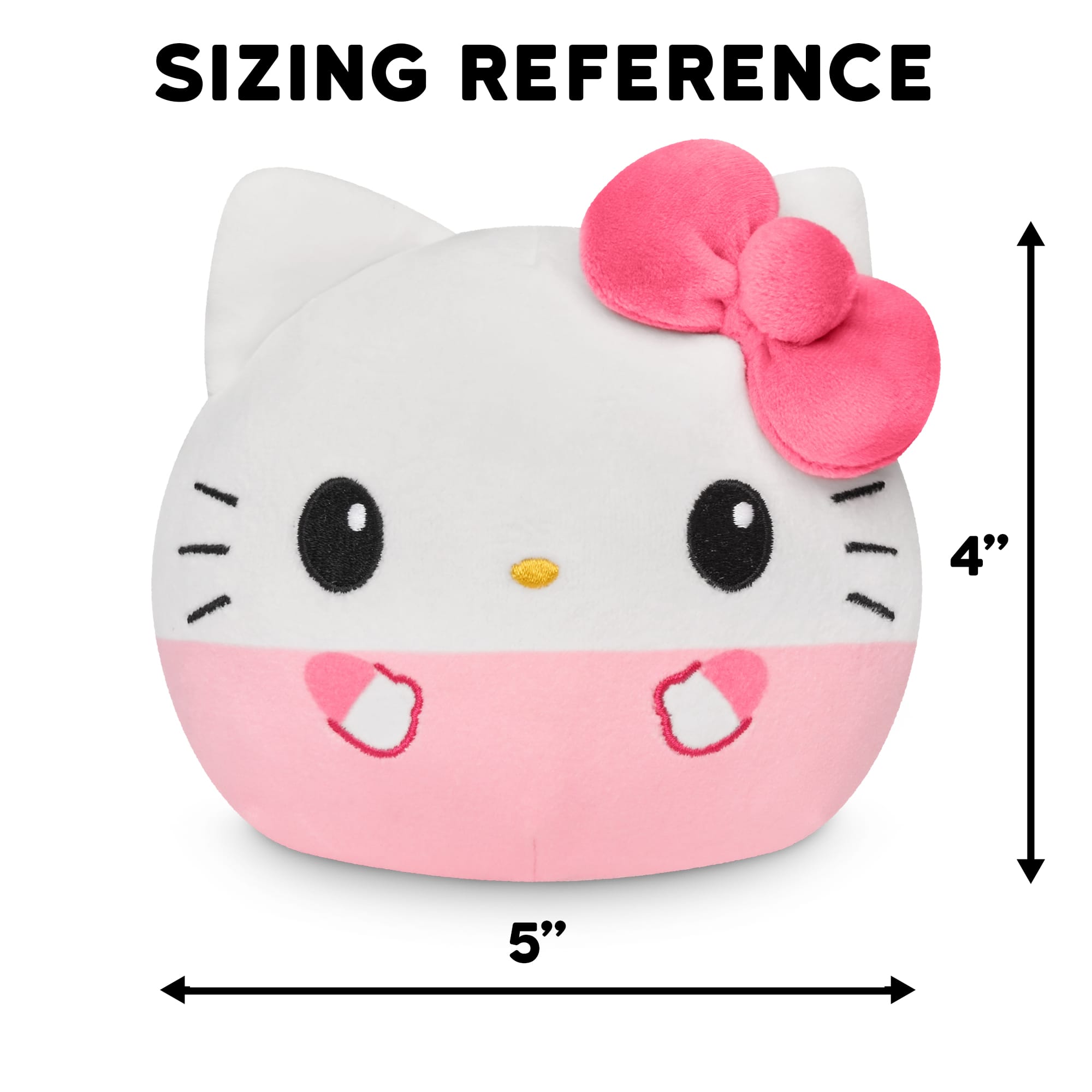 Sanrio&#xAE; TeeTurtle Hello Kitty&#xAE; 50th Anniversary 4&#x22; Pink Reversible Plushie