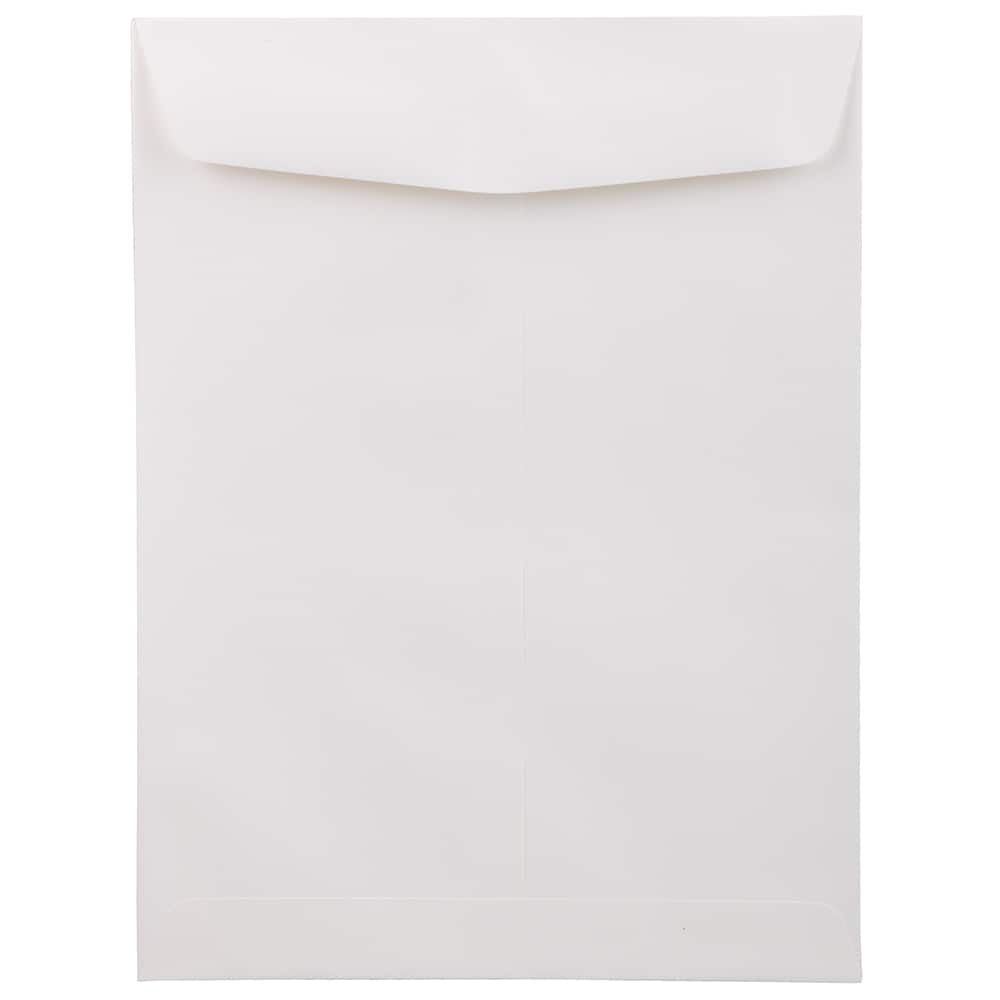 JAM Paper 9" x 12" Neenah Classic Linen Solar White Booklet Envelopes, 25ct.