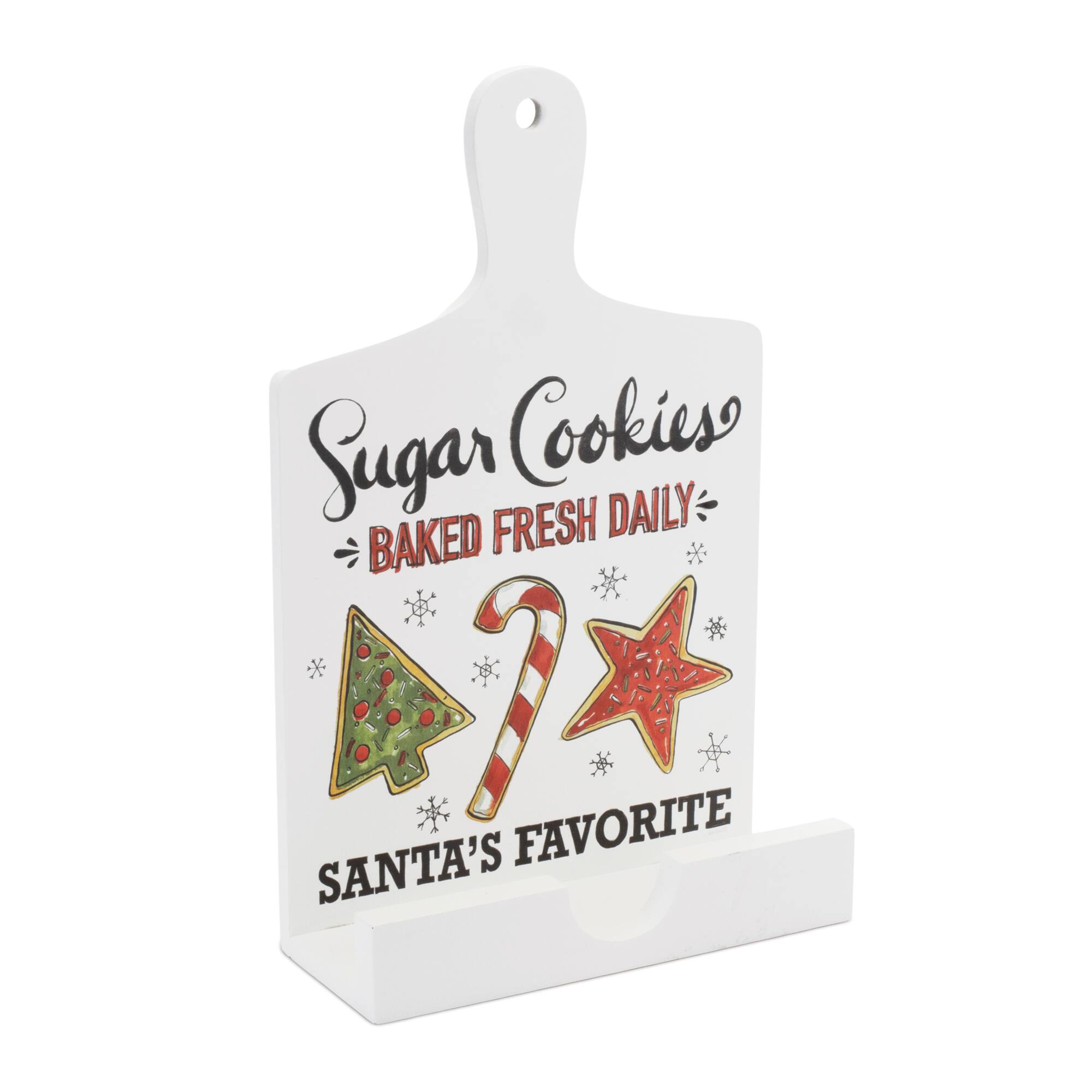 13.5&#x22; Santa&#x27;s Favorite Cook Book Holder