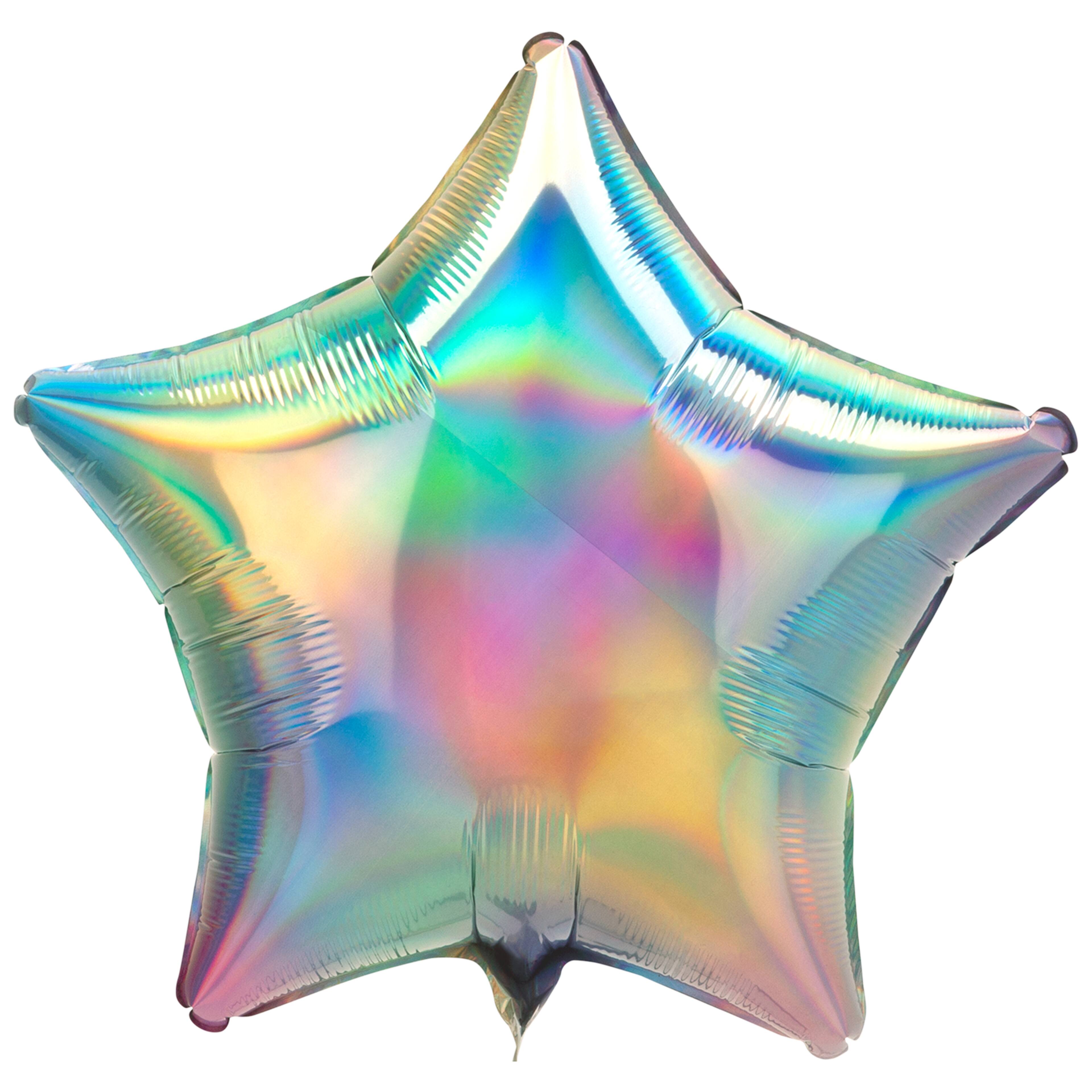 19&#x22; Iridescent Pastel Star Balloon