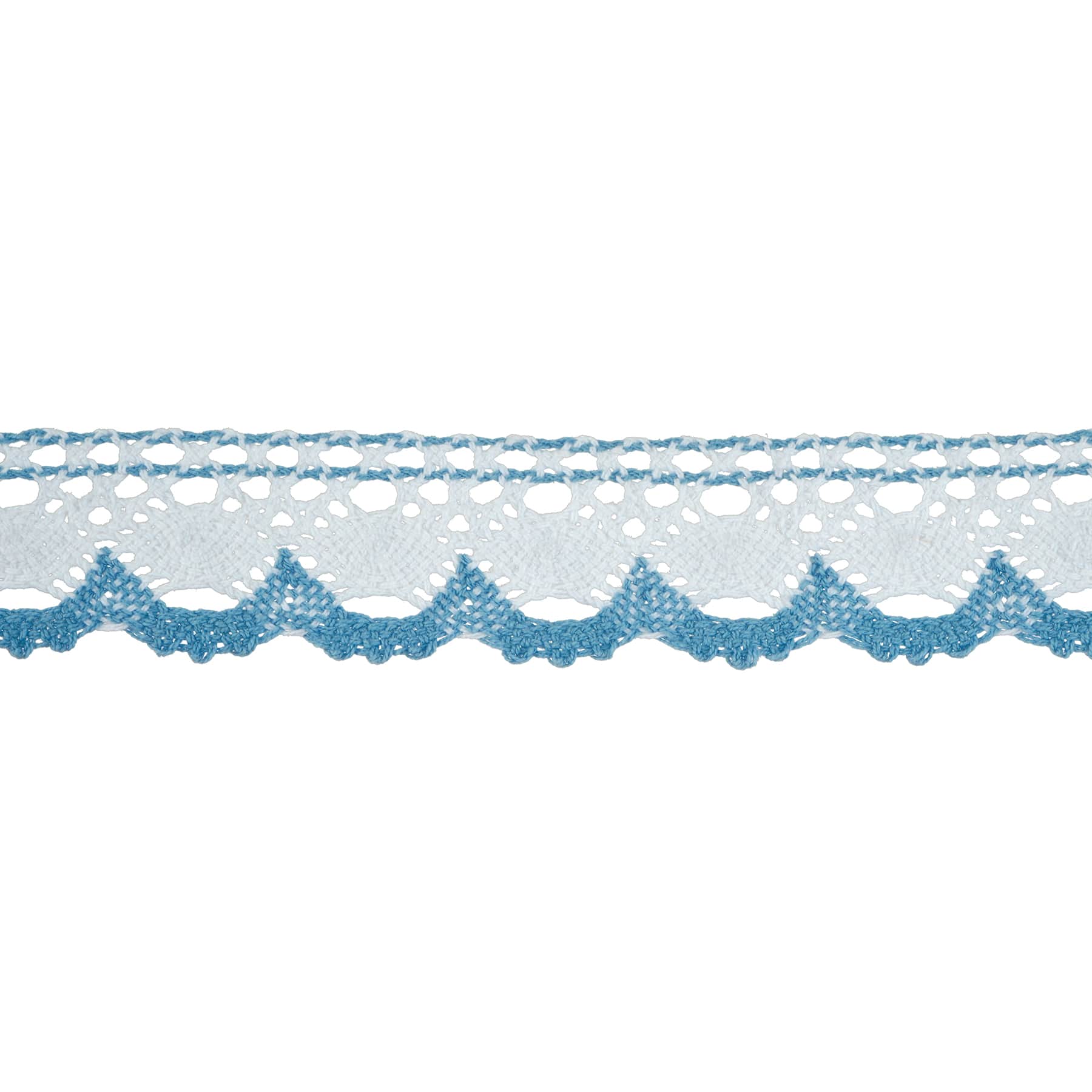 1.8&#x22; Blue Scallop Crochet Trim by Celebrate It&#xAE;