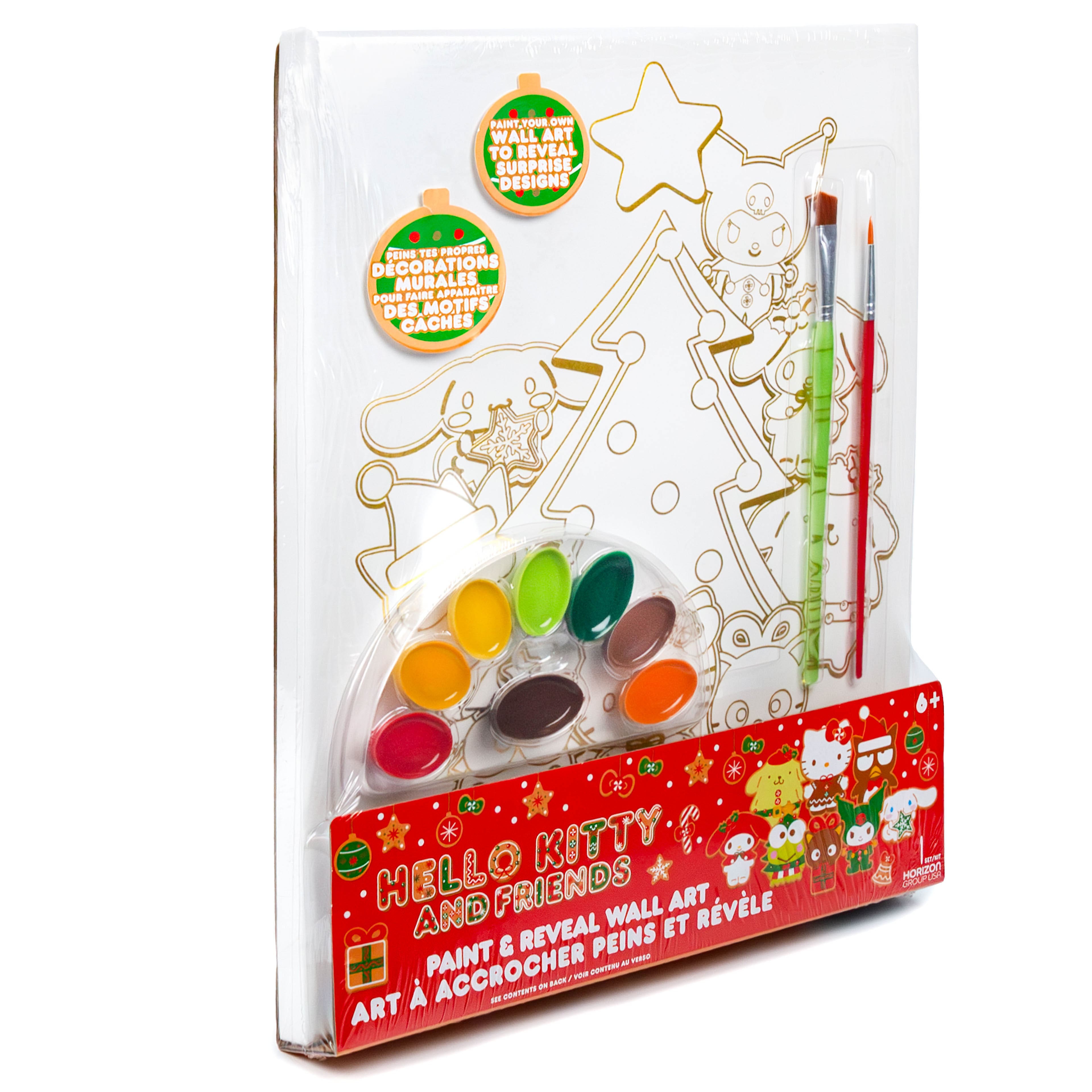 Hello Kitty&#xAE; &#x26; Friends Paint &#x26; Reveal Holiday Wall Art