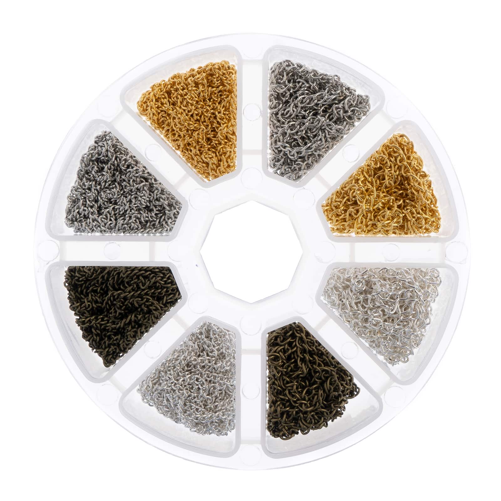 John Bead 2m Chains Round 8 Slot Jewelry Making & Findings Kit