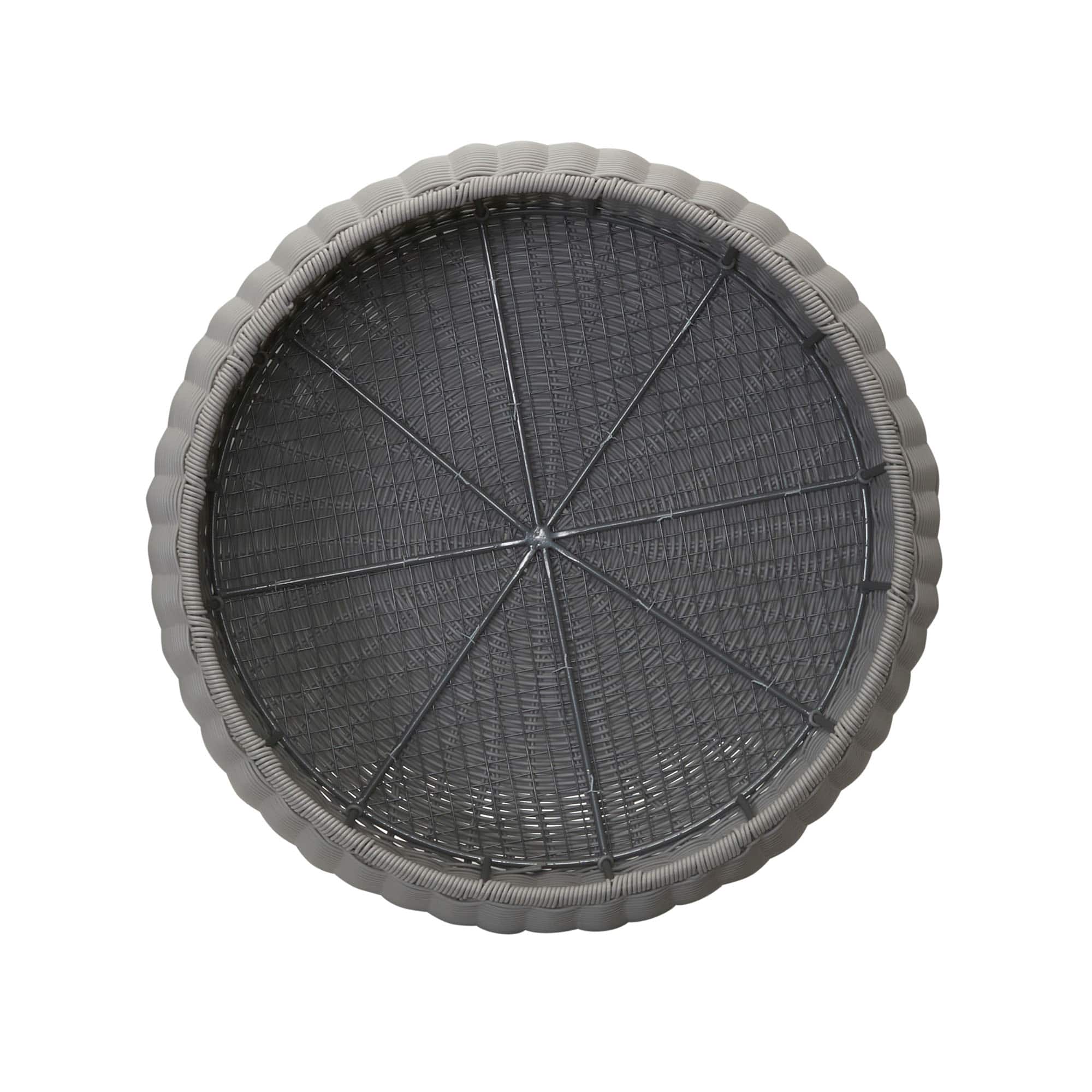 Household Essentials 9" Woven Storage Ottoman