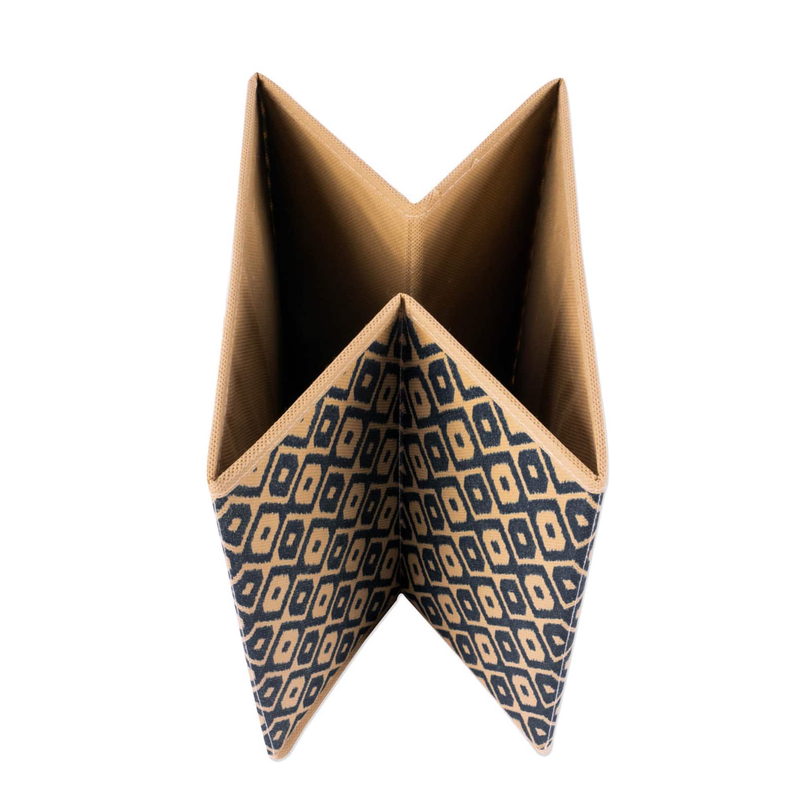 Nautical Blue Nonwoven Ikat Polyester Square Cube Set