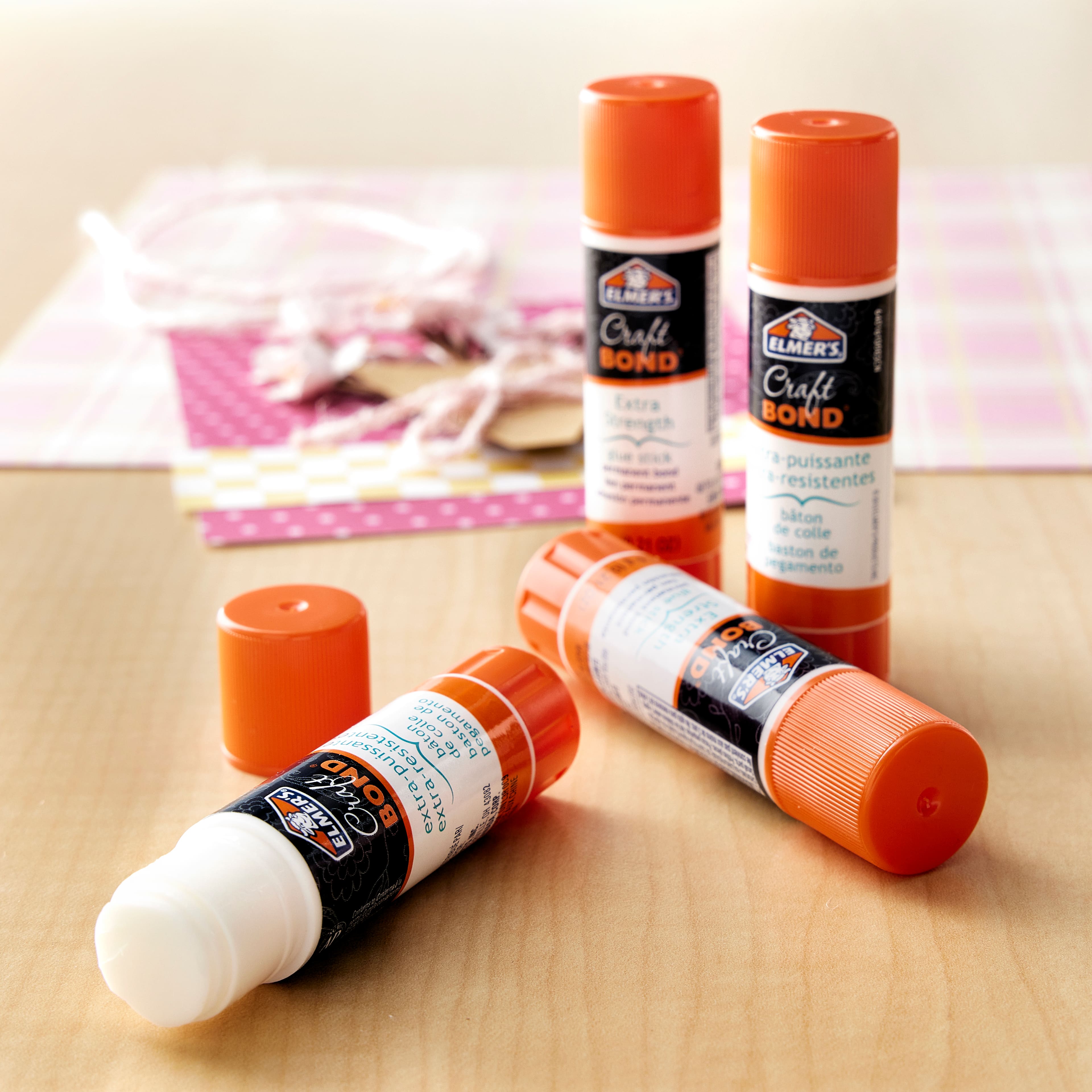 Elmers CraftBond Mini Hot Glue Sticks 4 Clear Pack Of 24 - Office