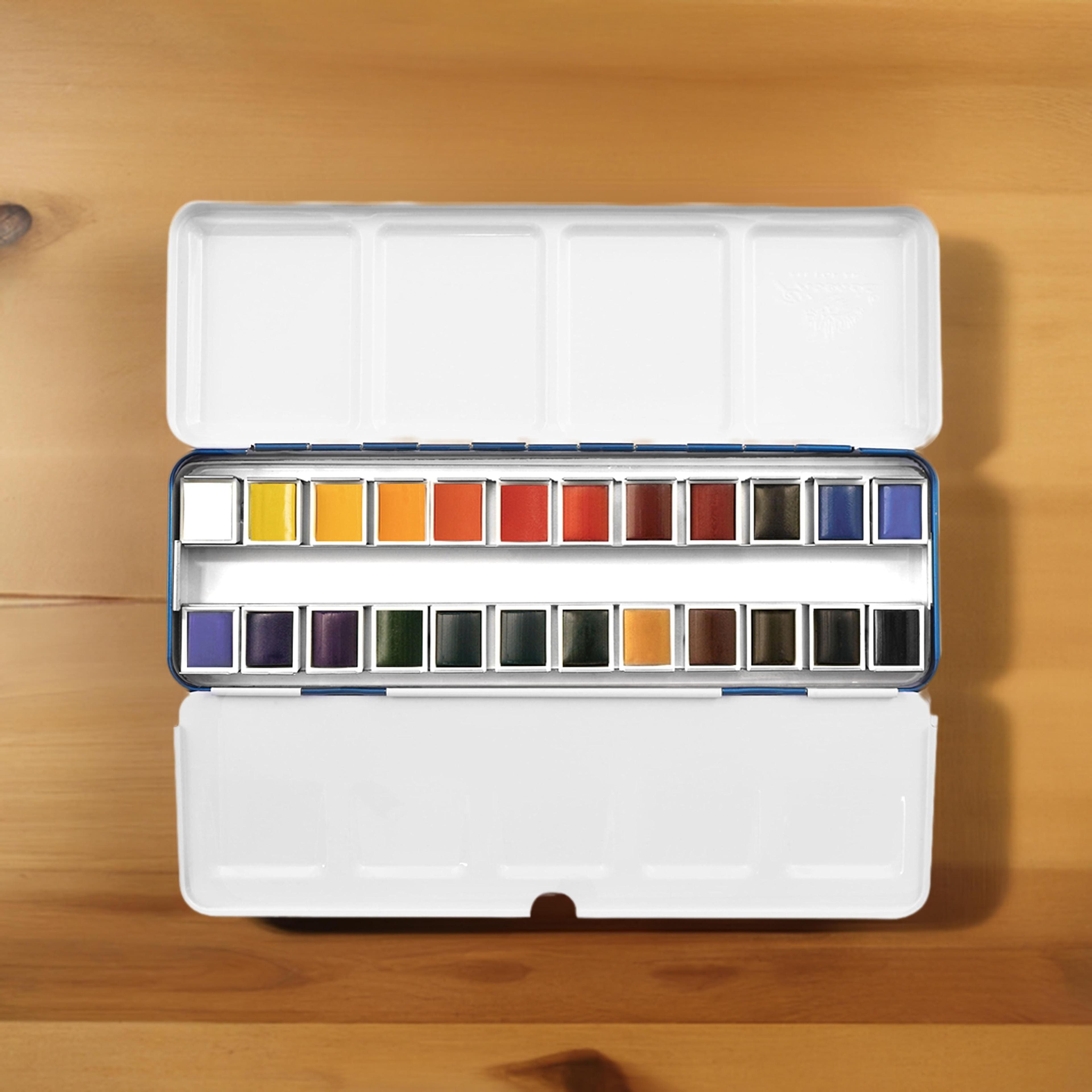 24 Half Pans Classic Watercolor Set by Artist&#x27;s Loft&#x2122;