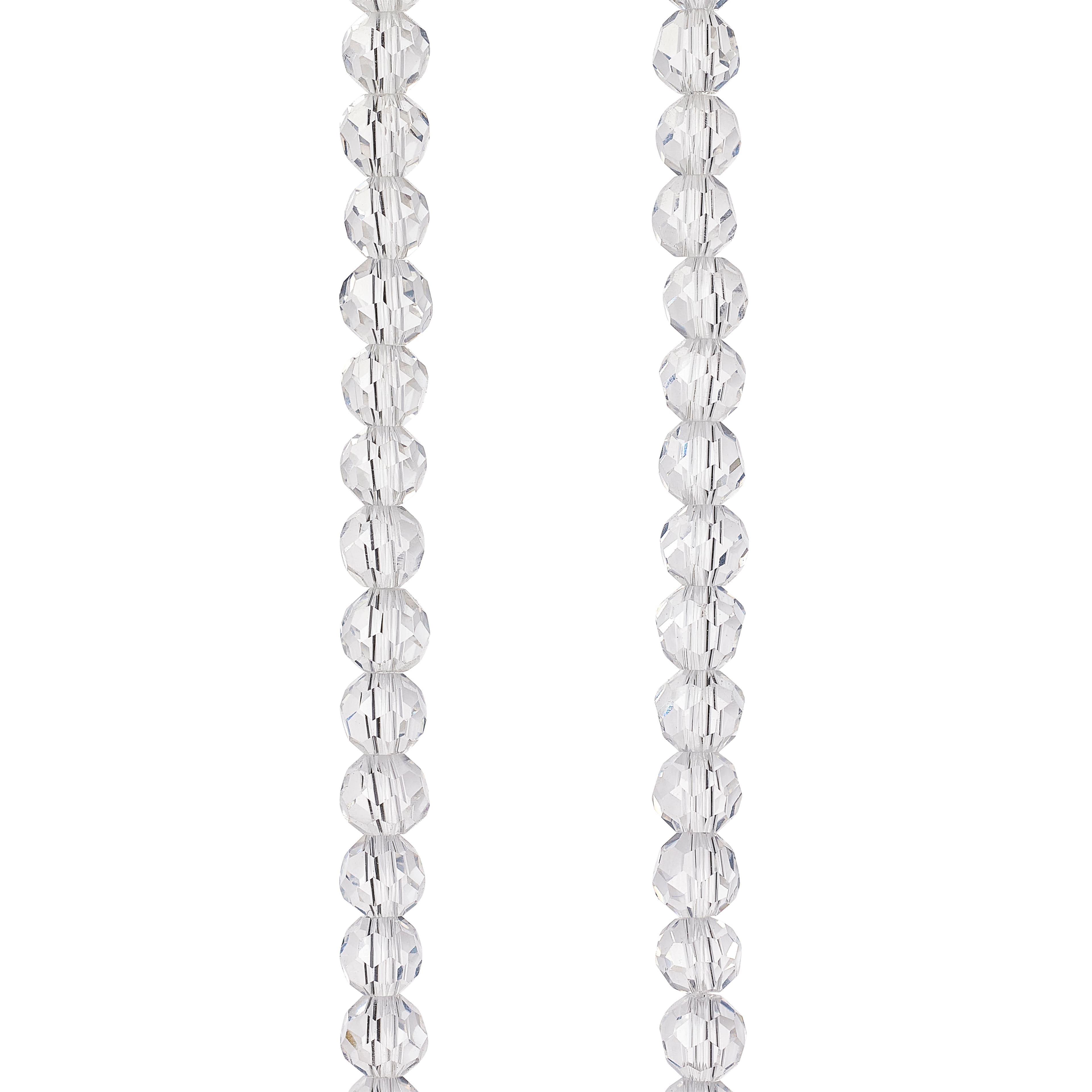 Crystal Glass Faceted Round Beads, 6mm by Bead Landing™