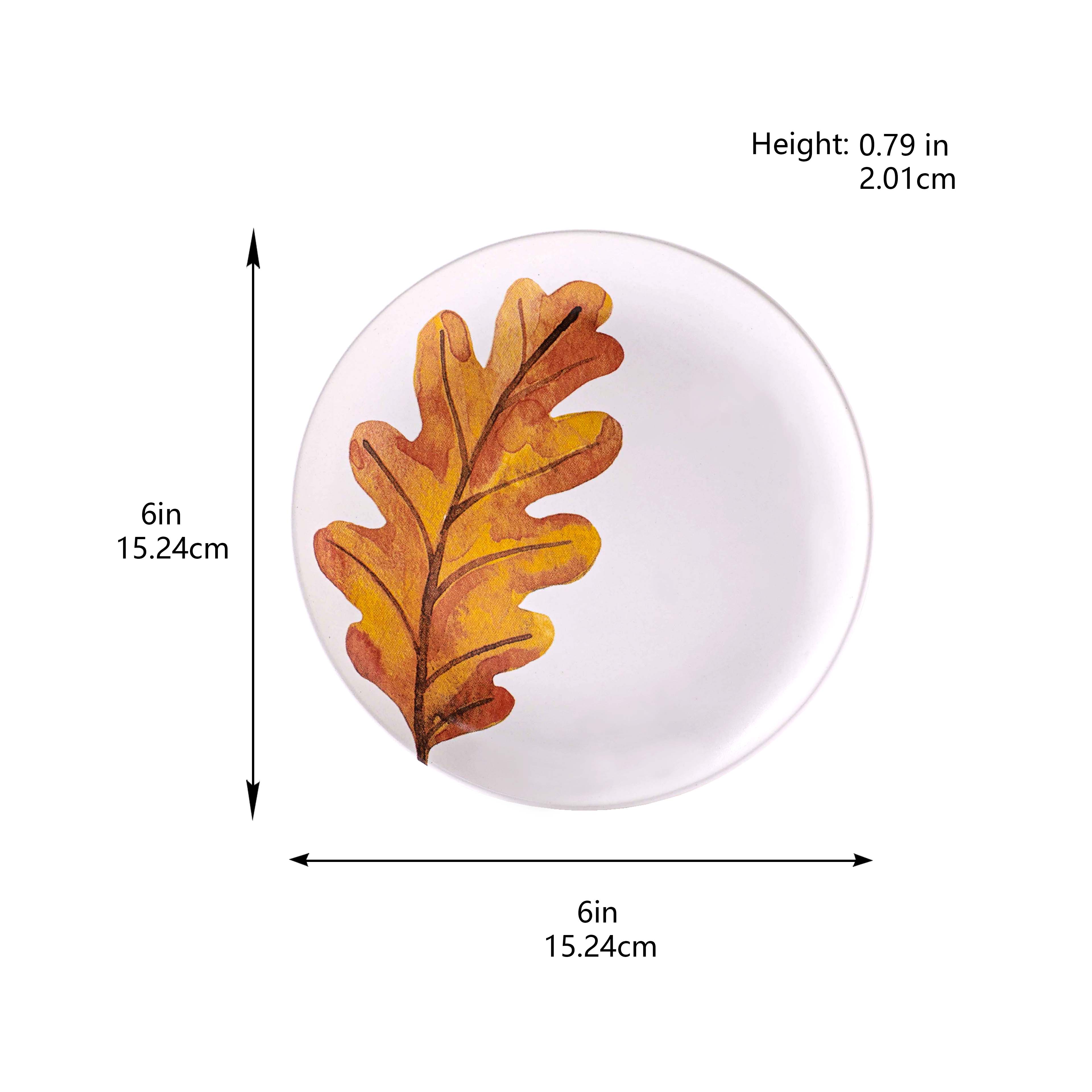 Assorted 6&#x22; Leaf Appetizer Plate by Ashland&#xAE;, 1pc.