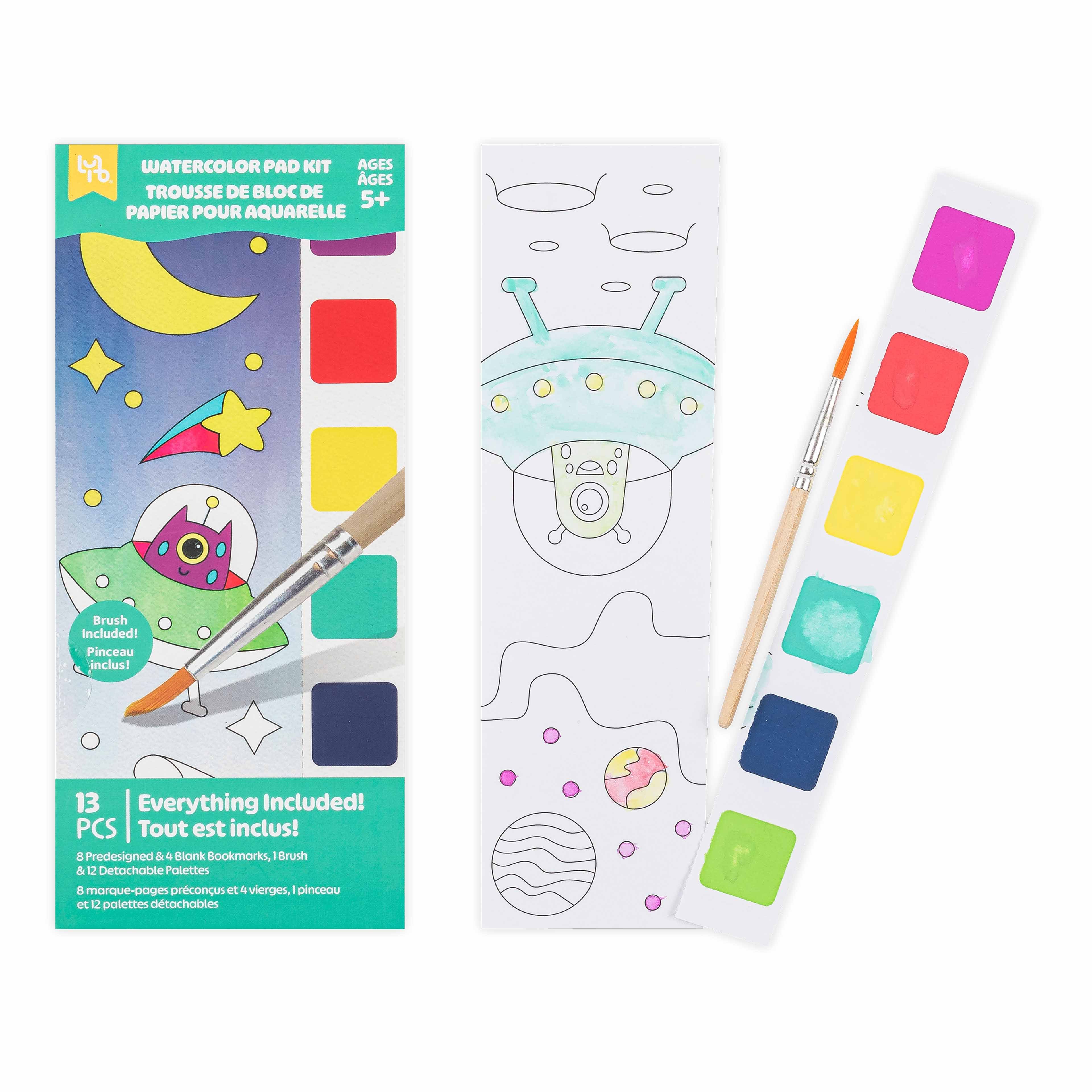 Little Yellow Bicycle&#xAE; Outer Space Watercolor Bookmarks Kit