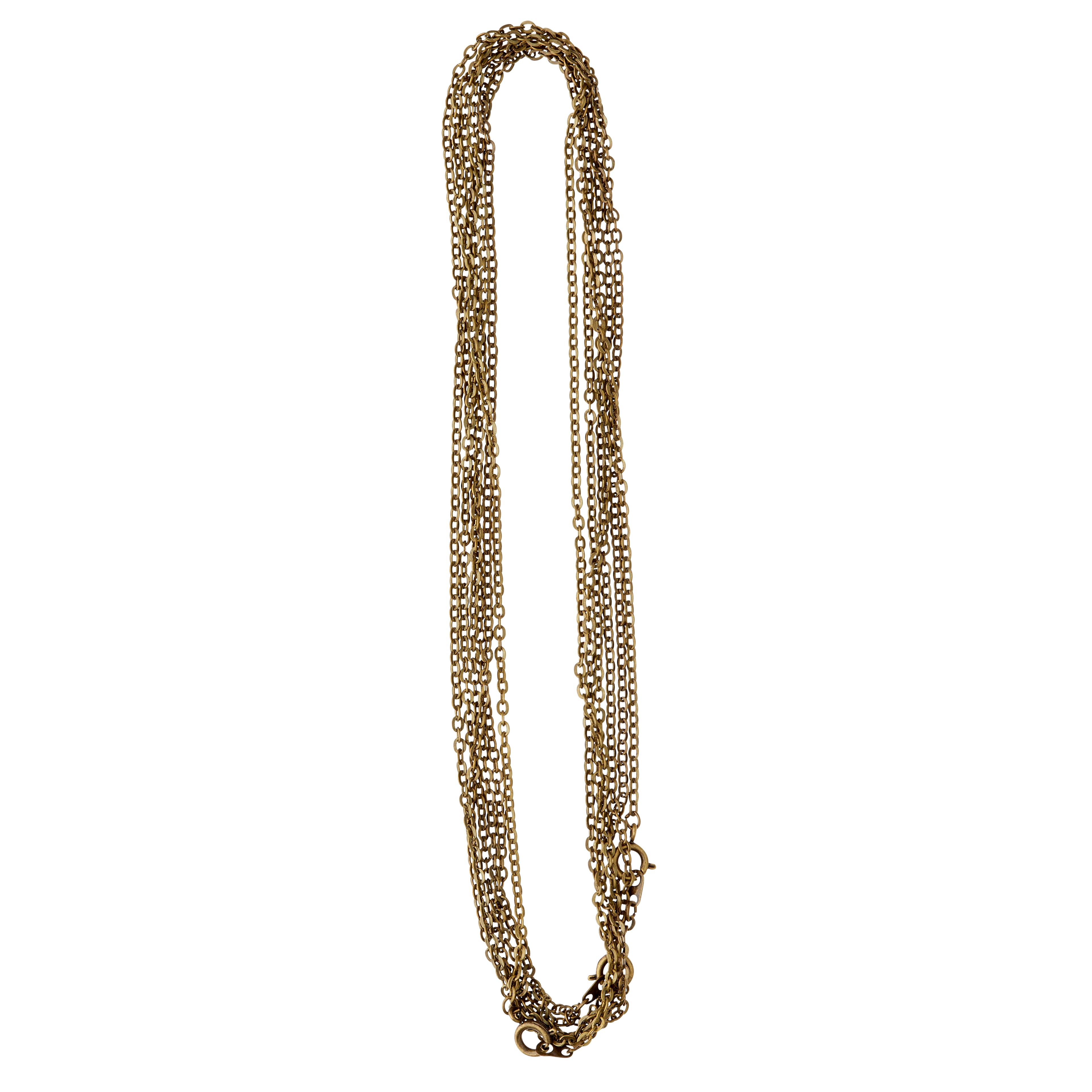 Oxidized Brass Flat Oval Chain Necklaces by Bead Landing&#x2122;