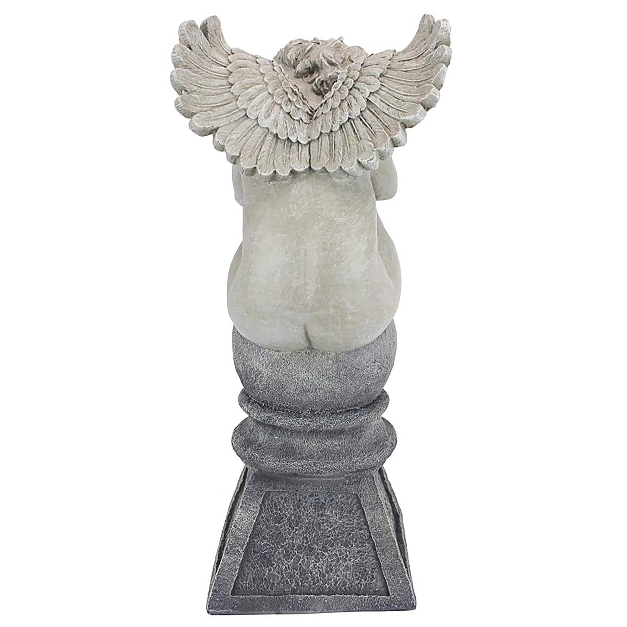 Design Toscano 22" Balancing a Dream Cherub Garden Statue