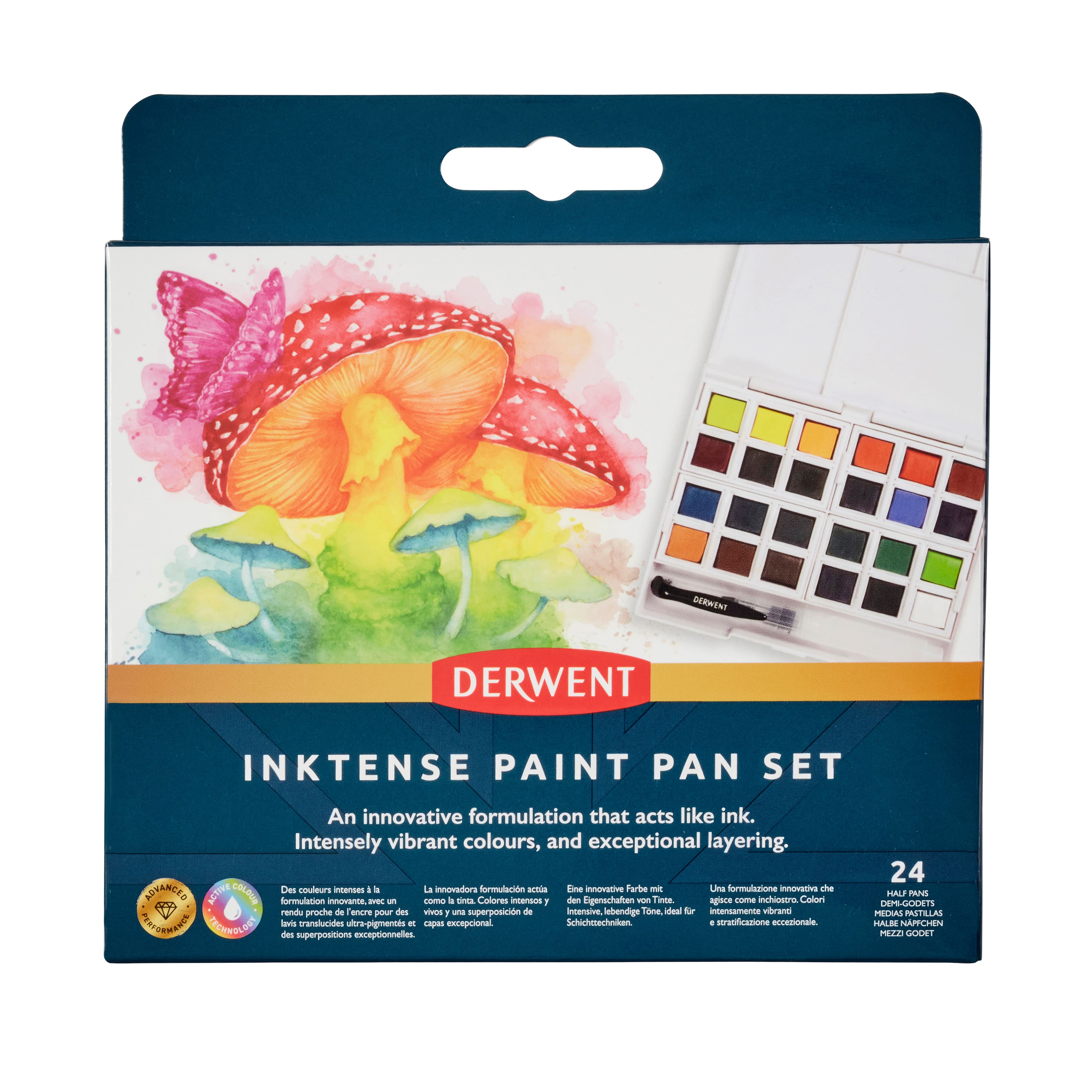 Derwent Inktense Paint Pan Set