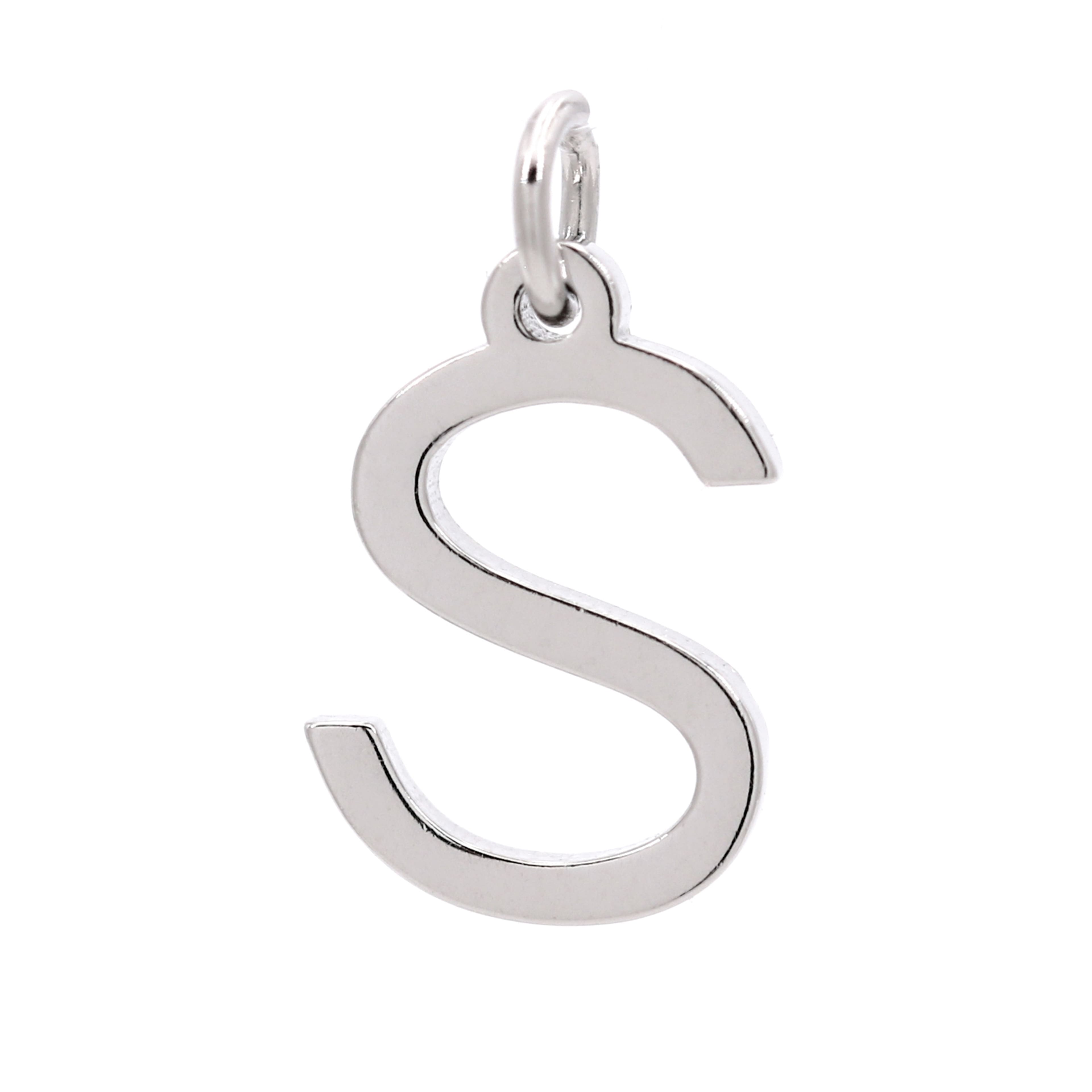 12 Pack: Sterling Silver Alphabet Charm by Bead Landing™