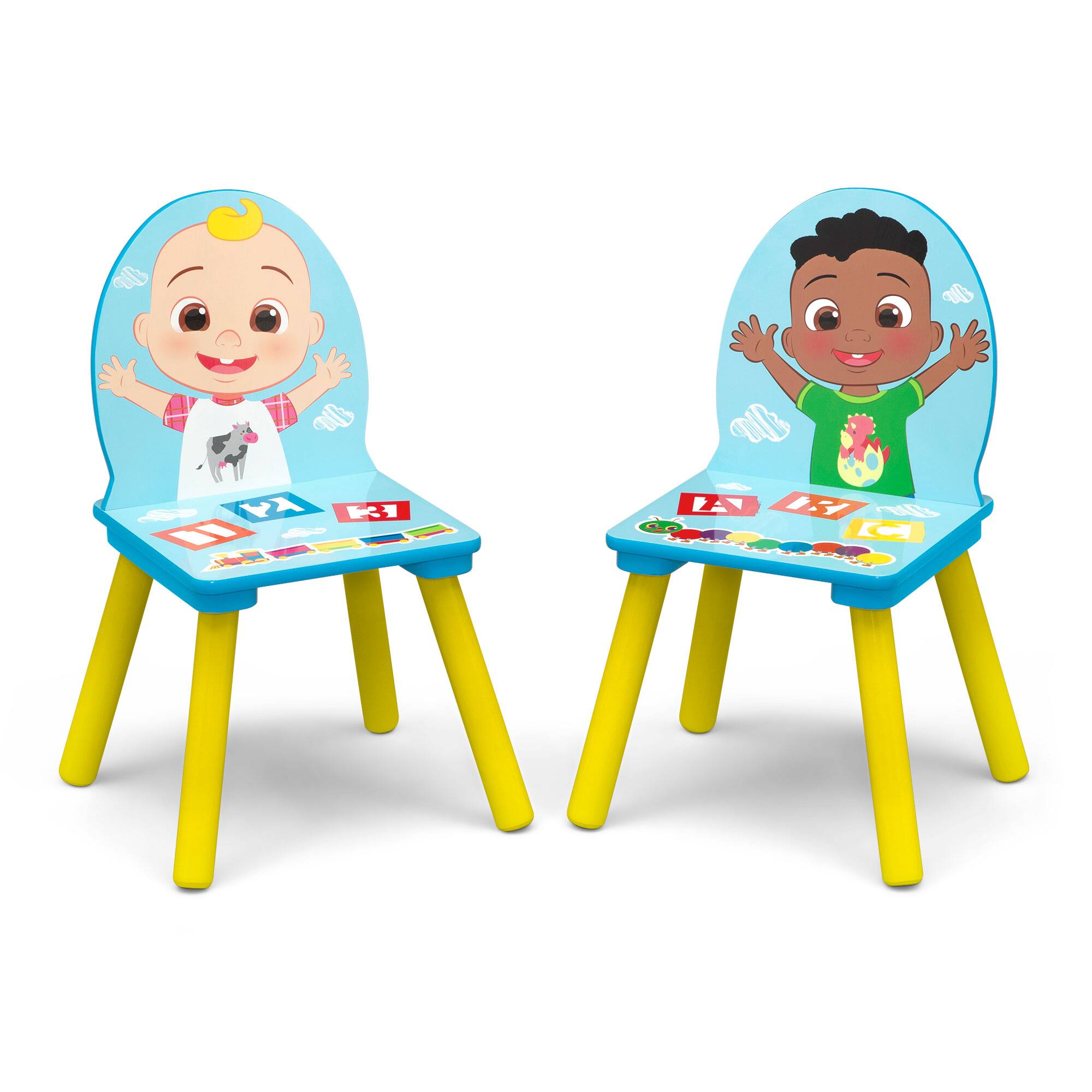 Delta Children CoComelon Kids Table &#x26; 2 Chairs Set with Storage