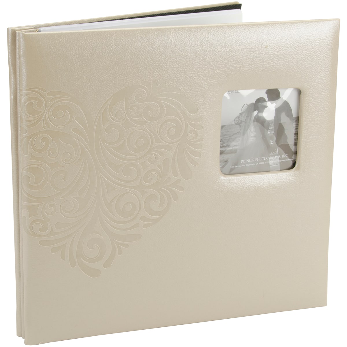 Pioneer® Heart Embossed Wedding Post Bound Photo Album