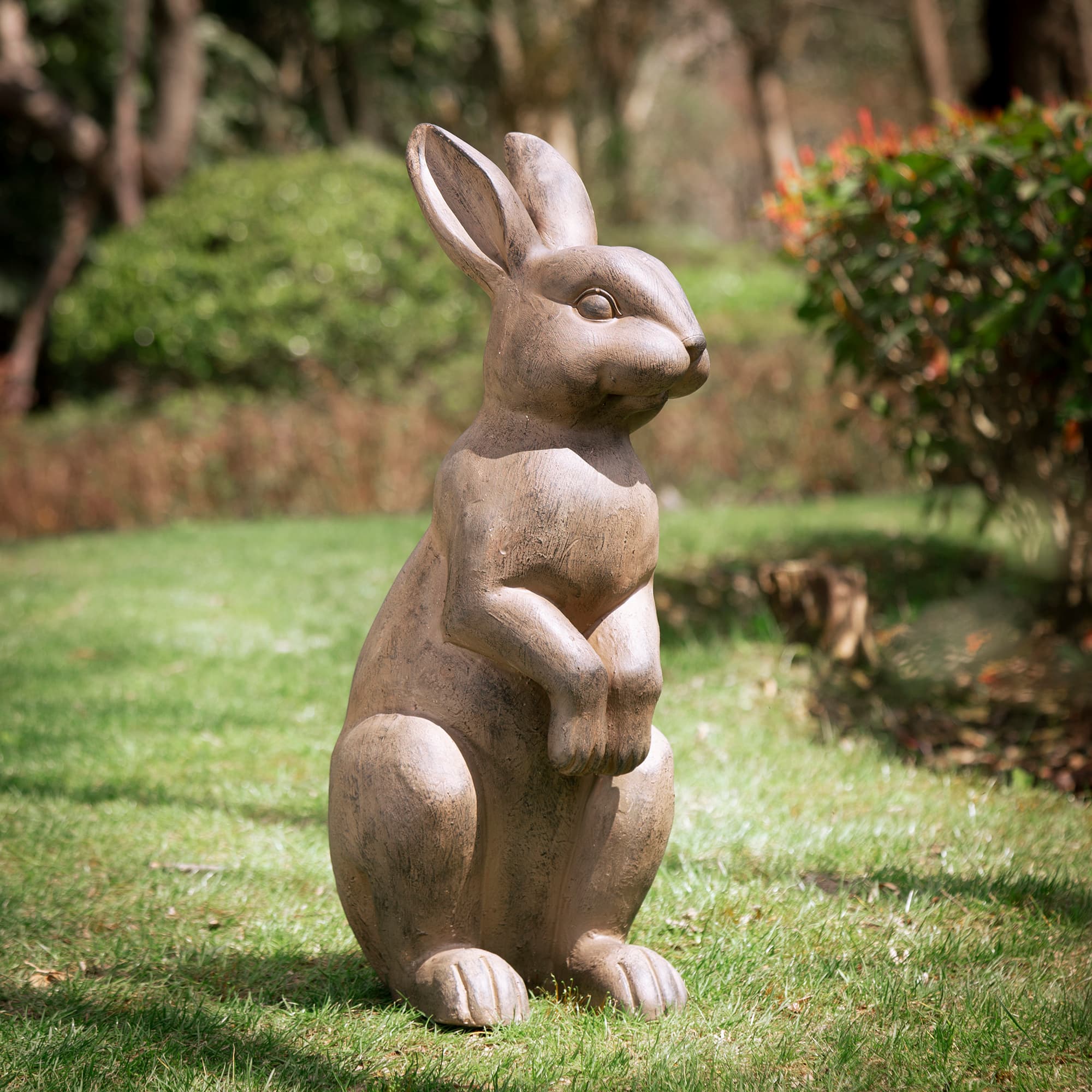 Glitzhome&#xAE; 23&#x22; Standing Rabbit Statue