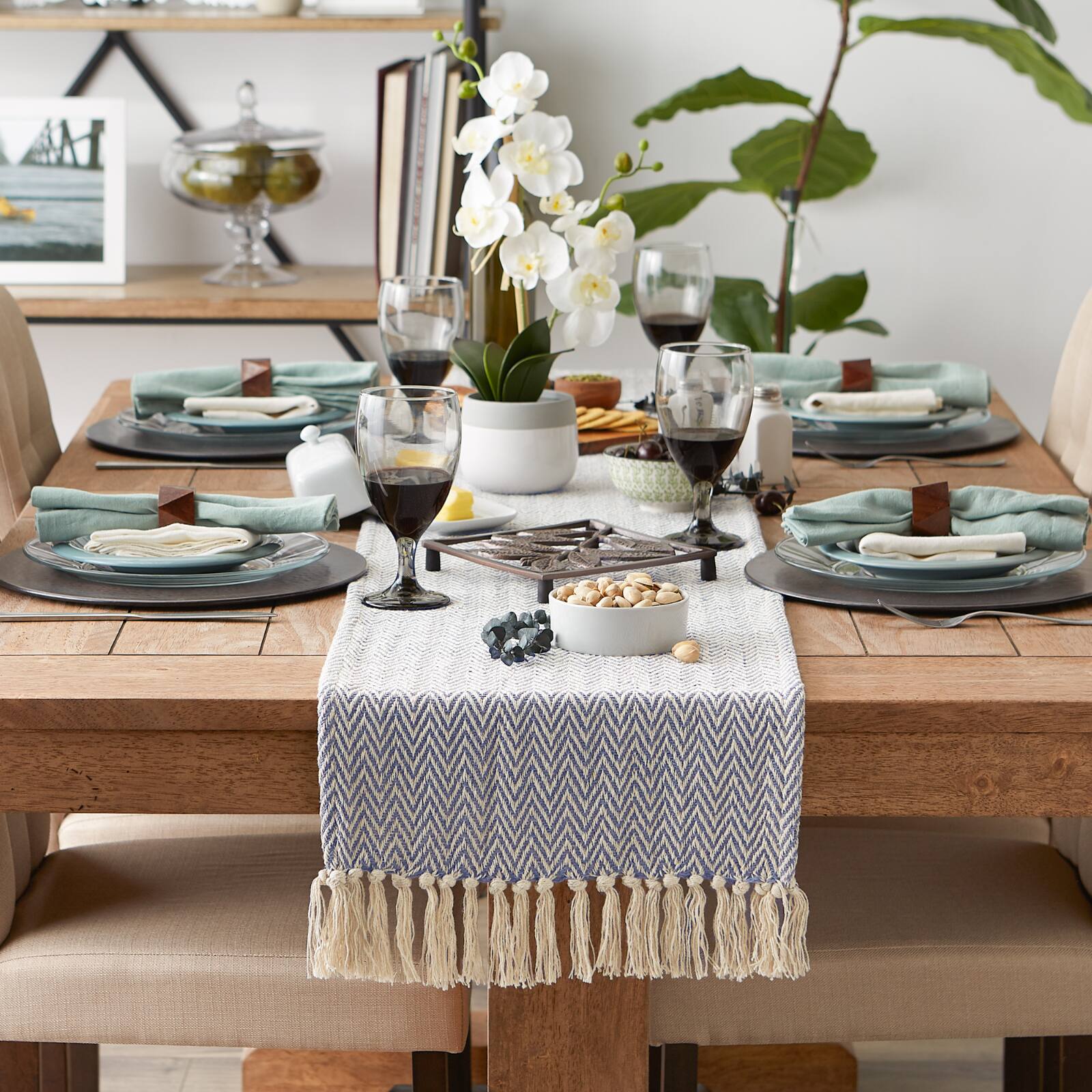 DII&#xAE; 72&#x22; Chevron Handloom Table Runner