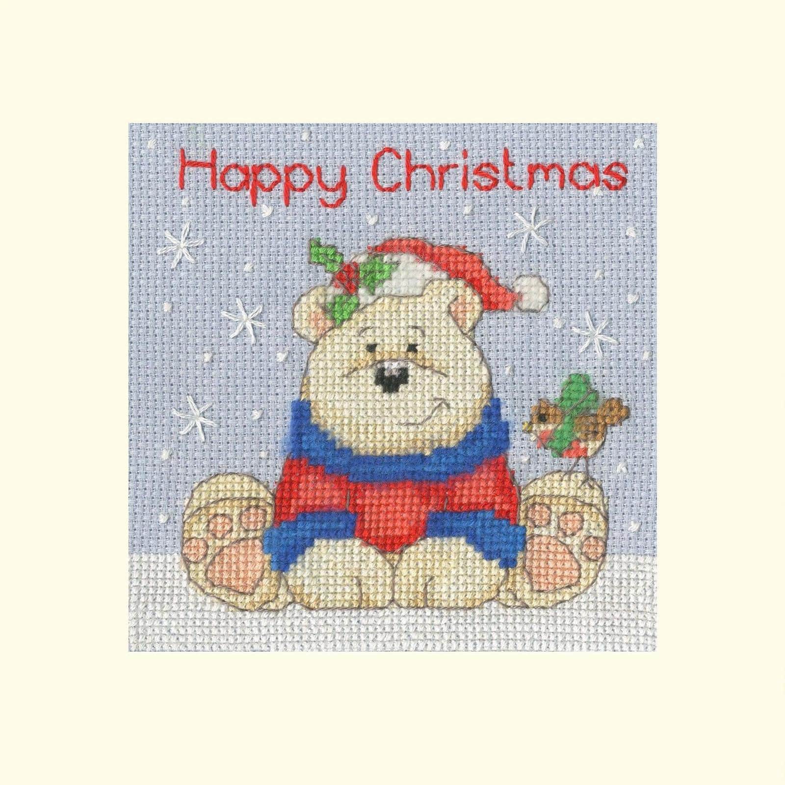 Bothy Threads Polar Pals Counted Cross Stitch Christmas Card Kit
