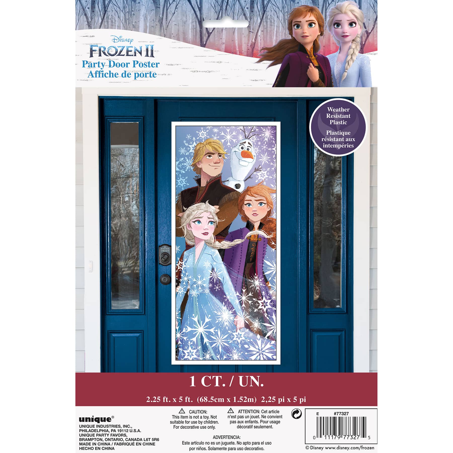 150cm x 70cm Disney Frozen Door Poster