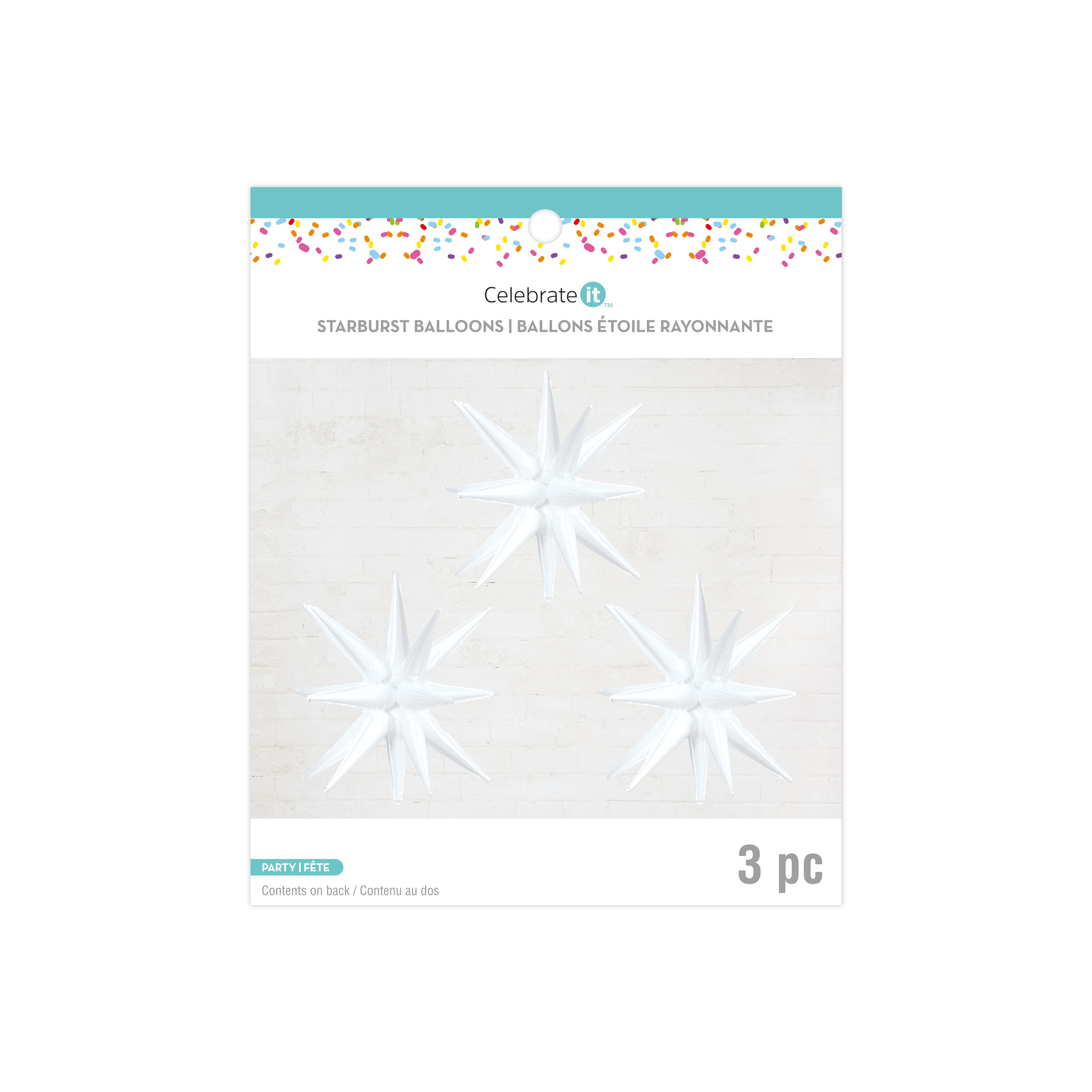 26&#x22; Starburst Foil Balloons, 3ct. by Celebrate It&#x2122;