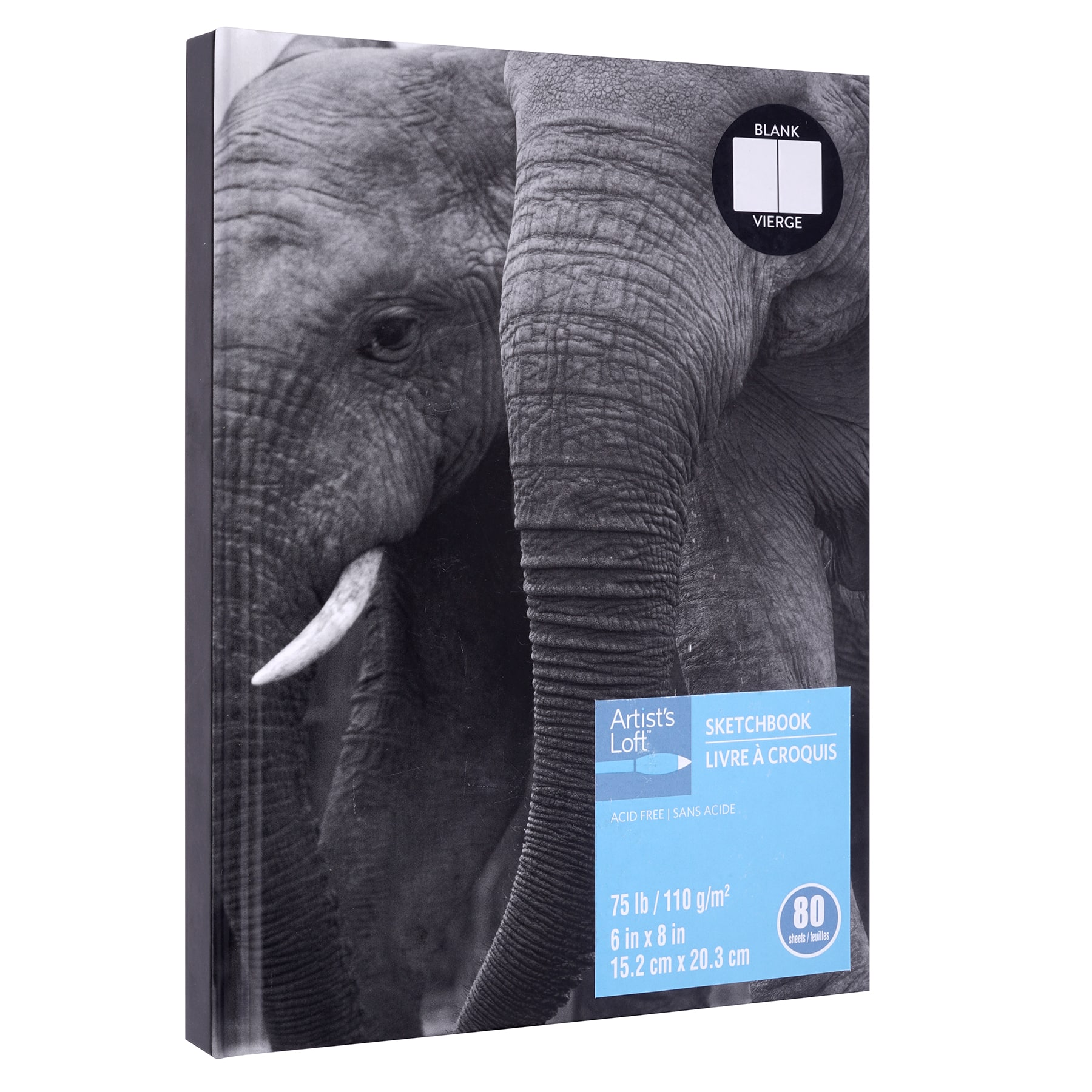 Elephant Hardcover Sketchbook by Artist&#x27;s Loft&#xAE;, 6&#x22; x 8&#x22;