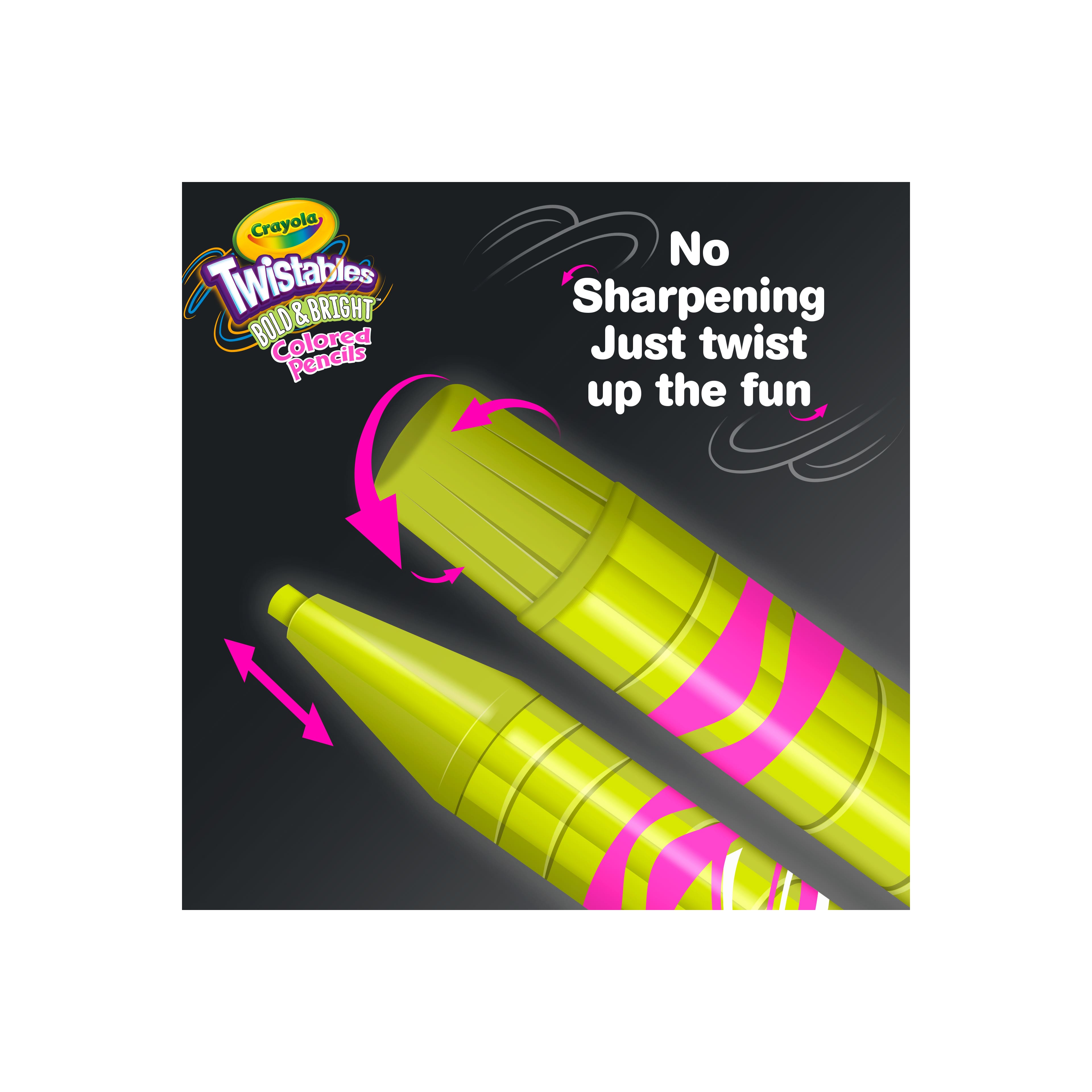 Crayola&#xAE; Twistables&#x2122; Bold &#x26; Bright Colored Pencils, 12ct.