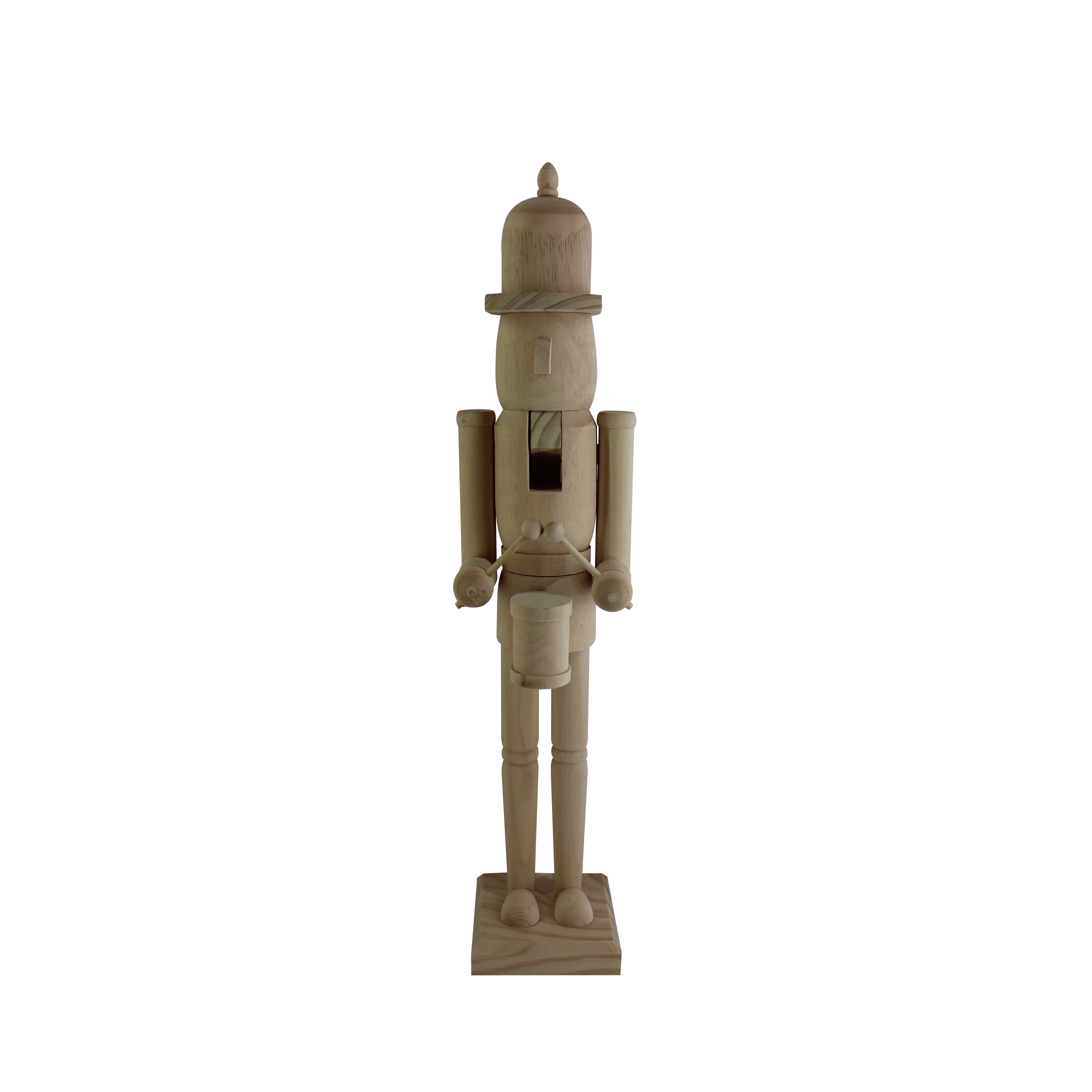 24&#x22; Soldier Drummer DIY Pinewood Nutcracker by Make Market&#xAE;