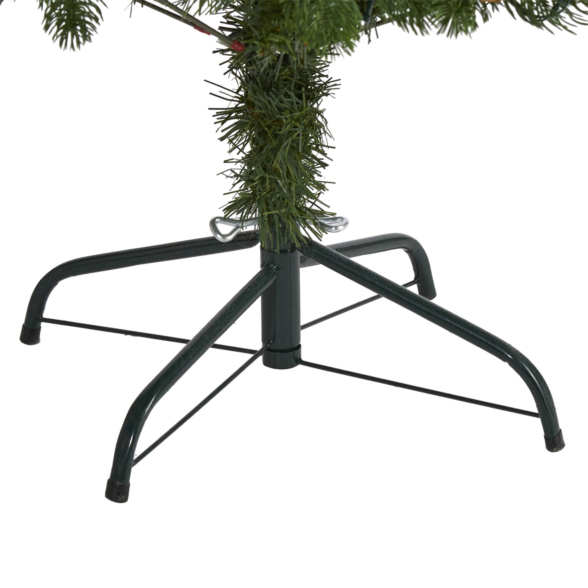 5ft. Pre-Lit Rocky Mountain Spruce Artificial Christmas Tree, Clear LED Lights