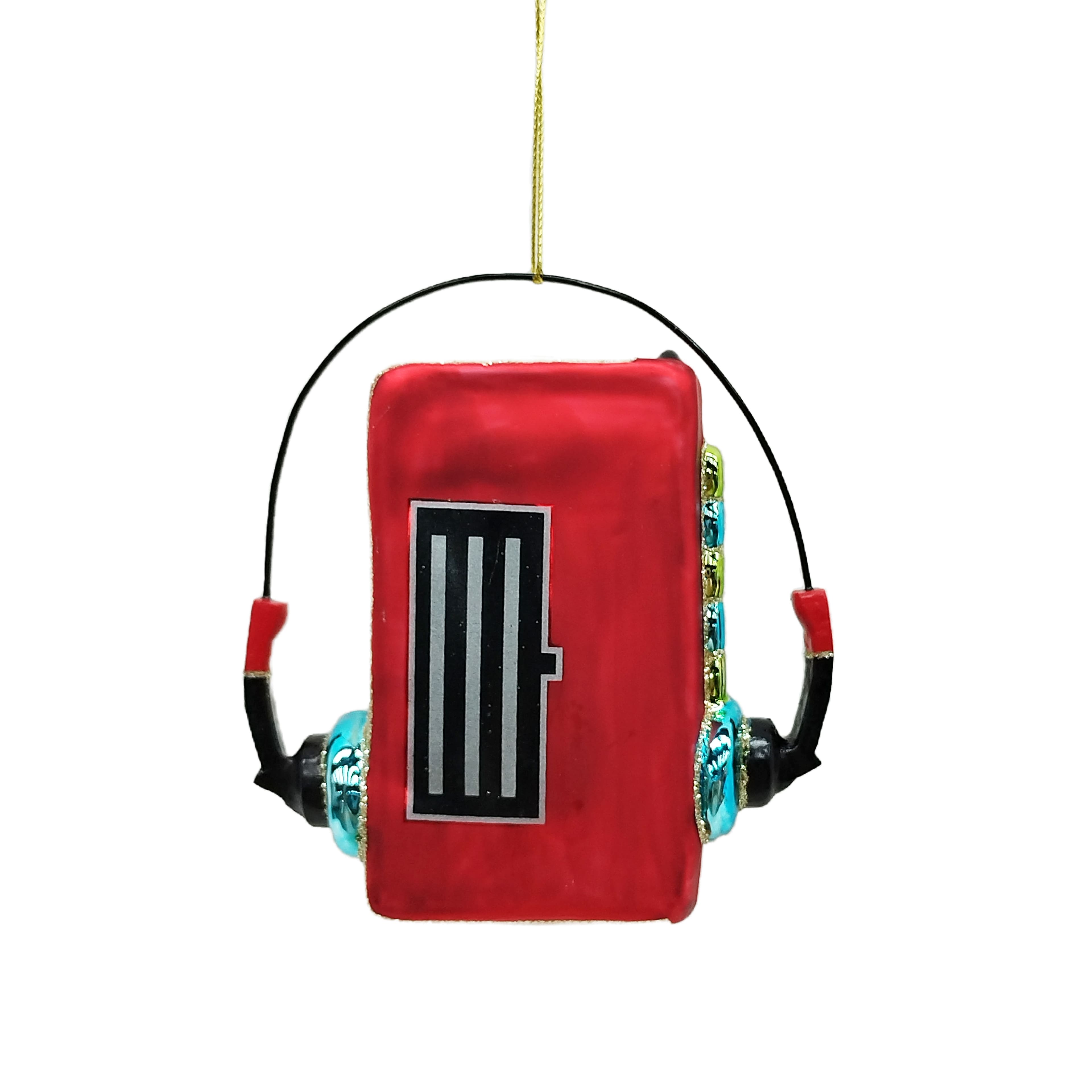 4.5&#x22; Cassette Tape Player Glass Ornament by Ashland&#xAE;