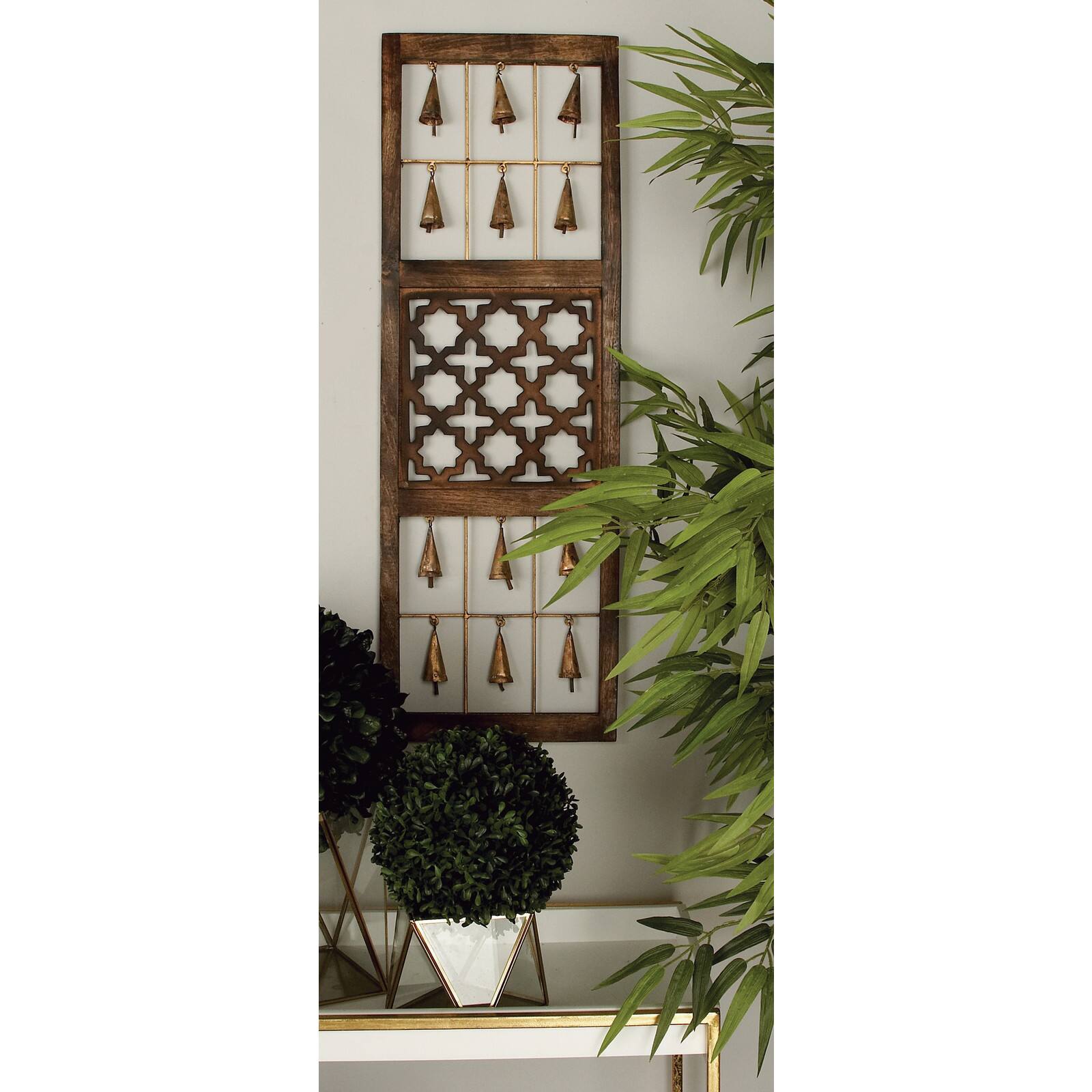 36&#x22; Brown Metal Farmhouse Wall Decor, 3ct.