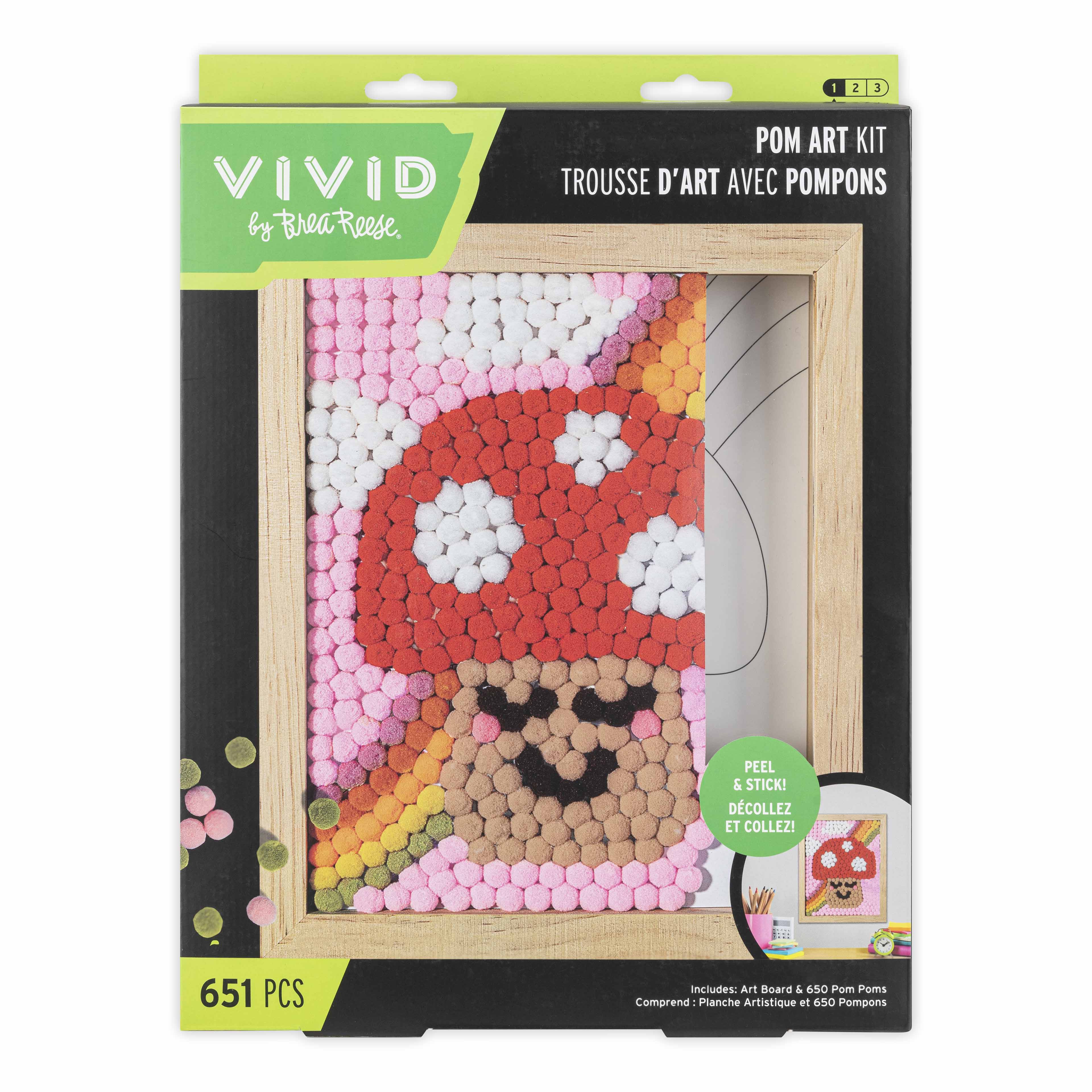 VIVID by Brea Reese&#xAE; Mushroom Pom Art Kit
