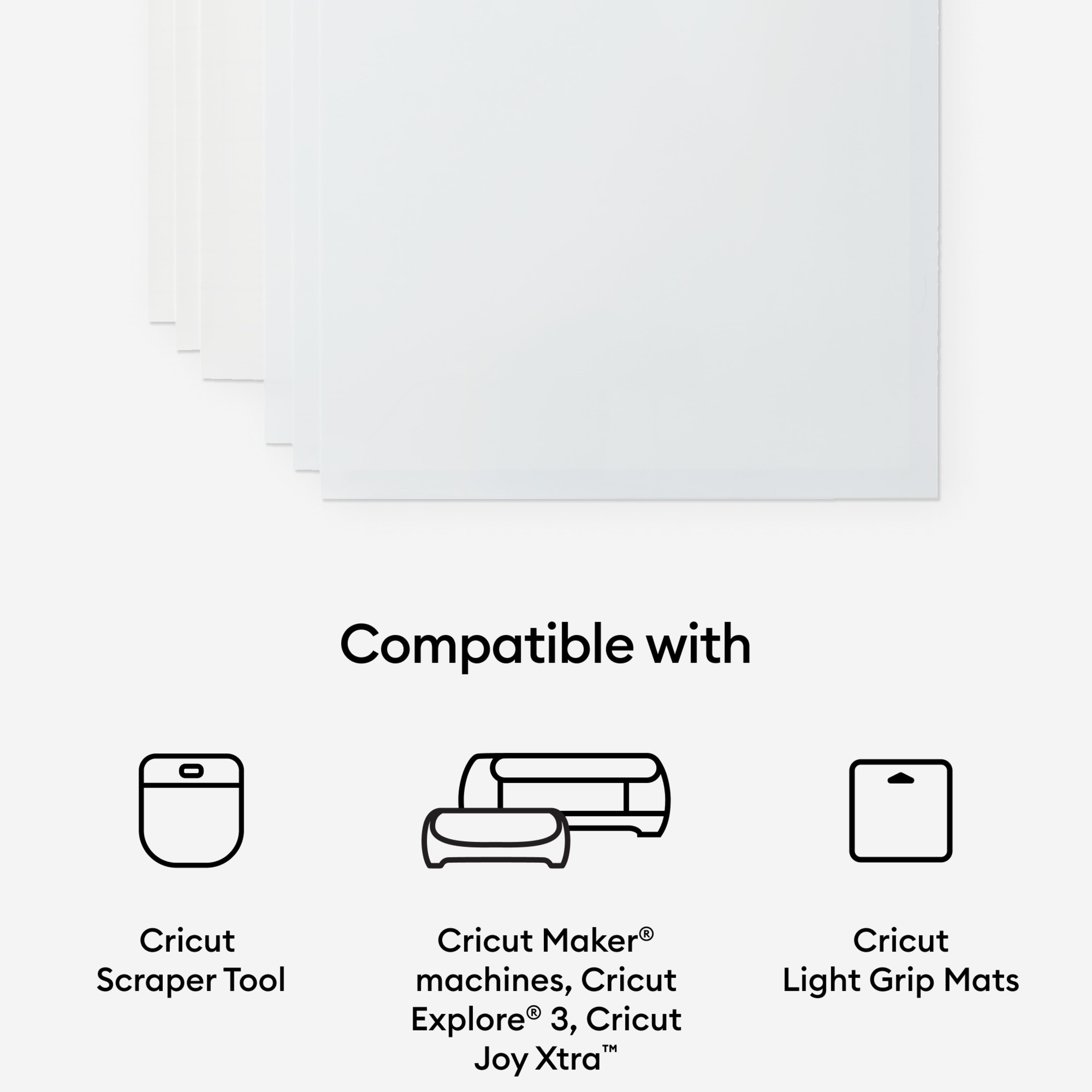 Cricut® Clear US Letter Waterproof Sticker Set, 6ct.