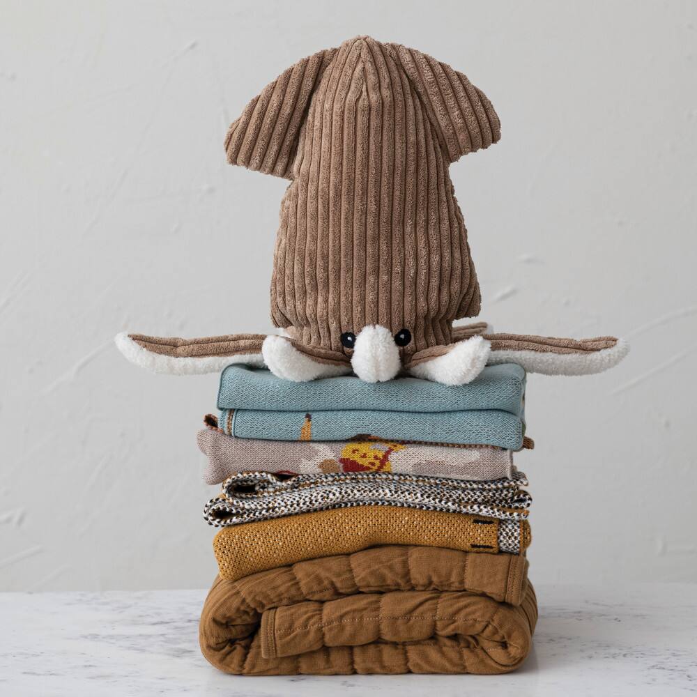 Hello Honey&#xAE; Mustard Bee Print Baby Blanket