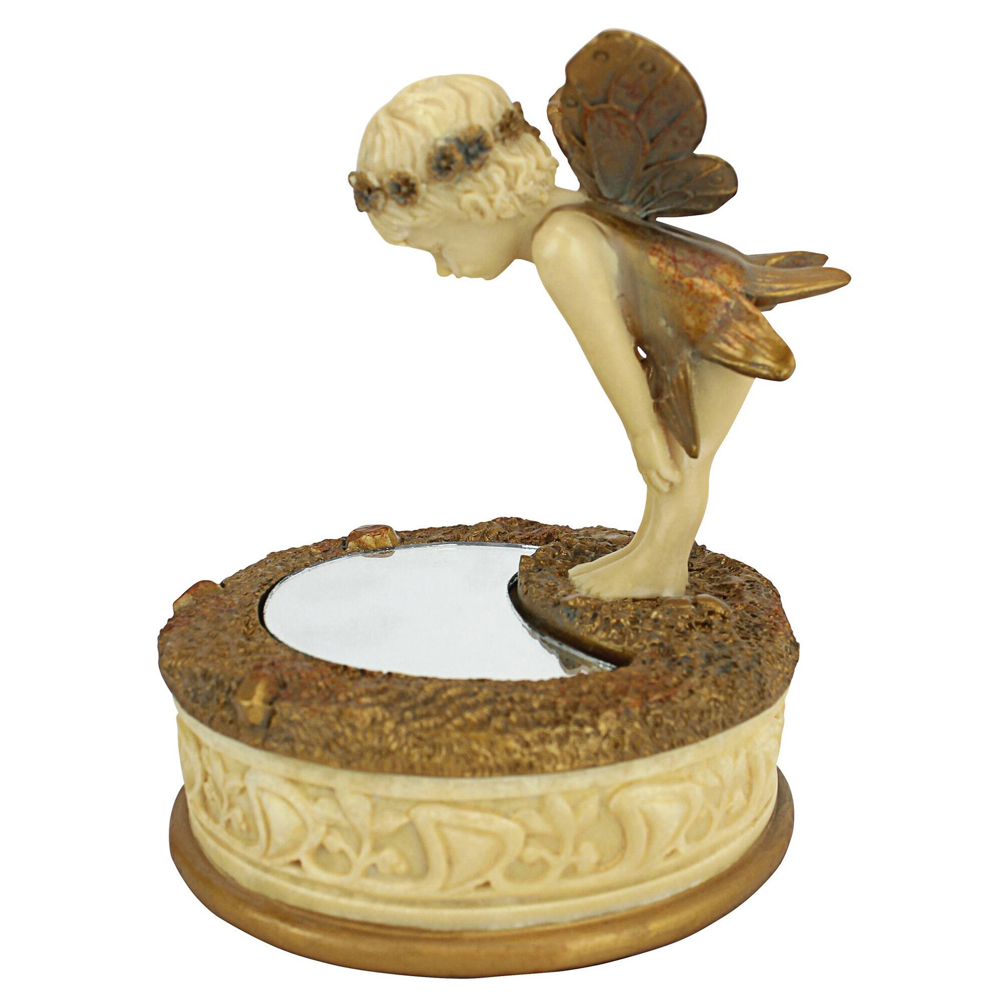 Design Toscano 6&#x22; A Pondering Fairy Collectible Box