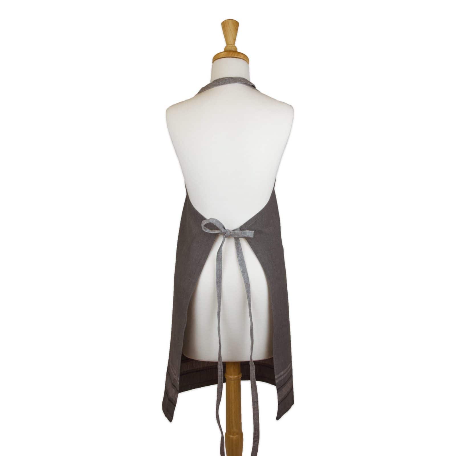 DII® Gray Chambray French Stripe Chef Apron