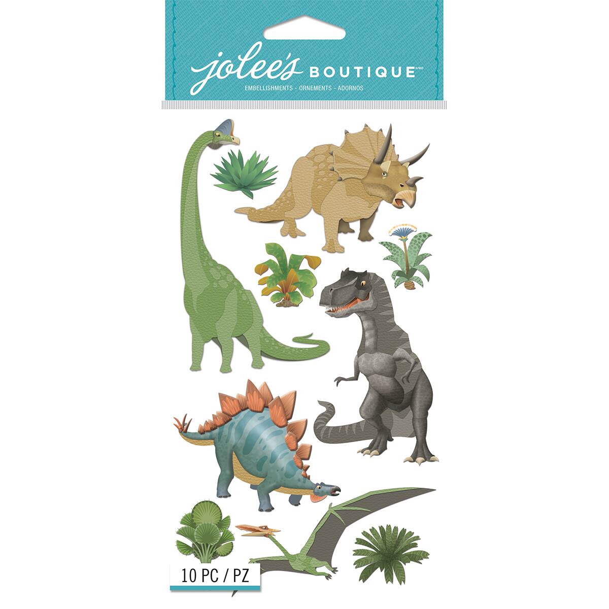 Jolee’s Boutique® Le Grande Dinosaurs Dimensional Stickers | Animals ...