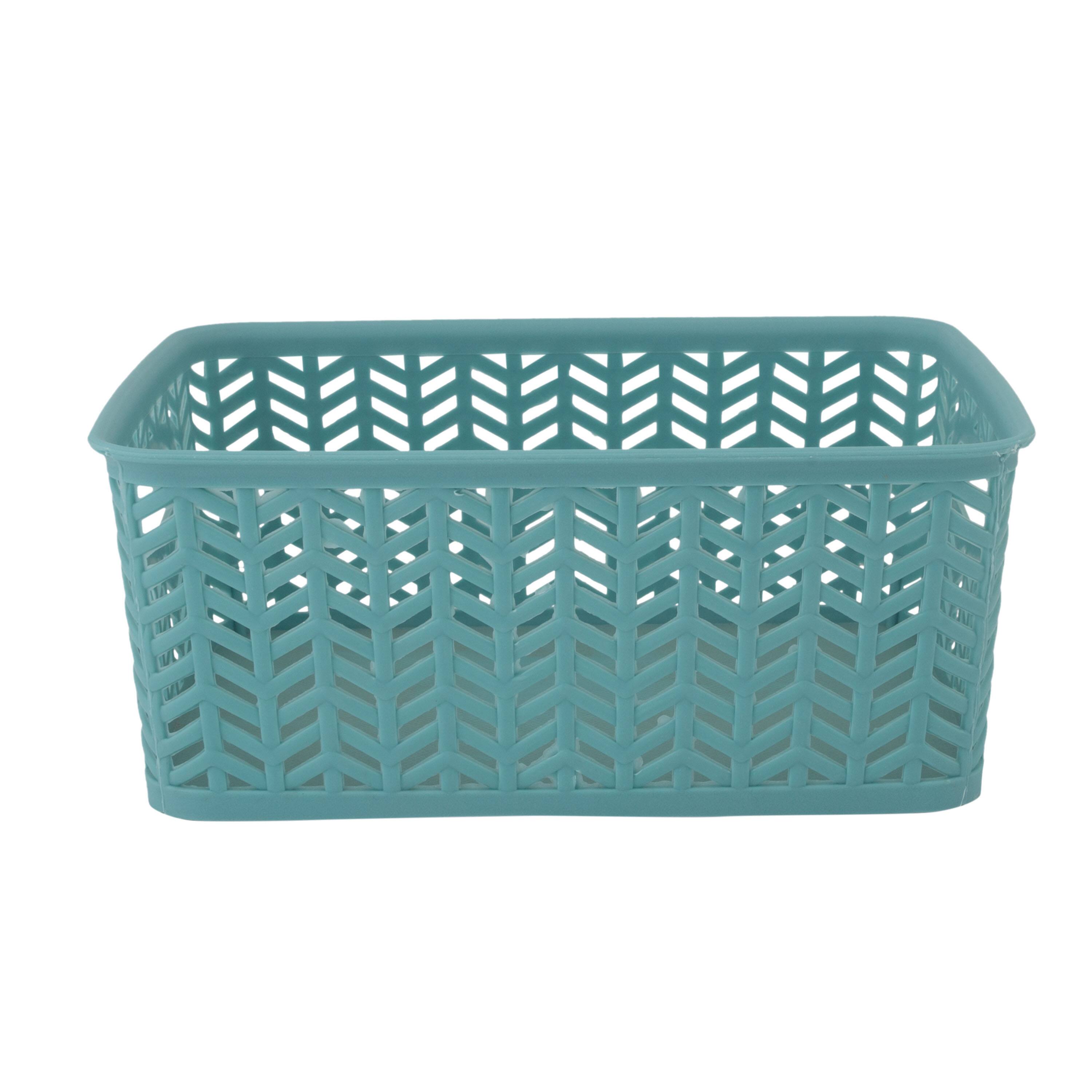 Simplify Small&#xA0;Herringbone Storage Basket, 3ct.