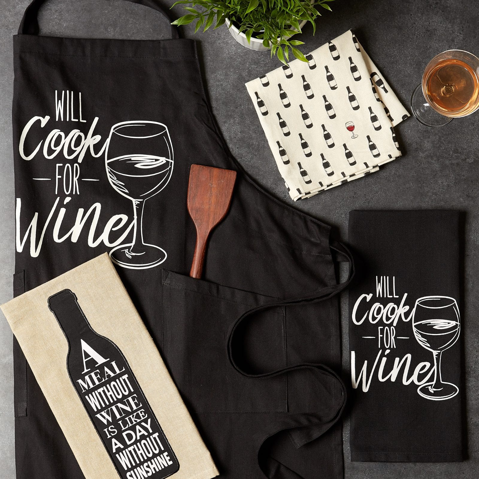 DII&#xAE; Wine &#x26; Sunshine Kitchen Textiles Dishtowel Set