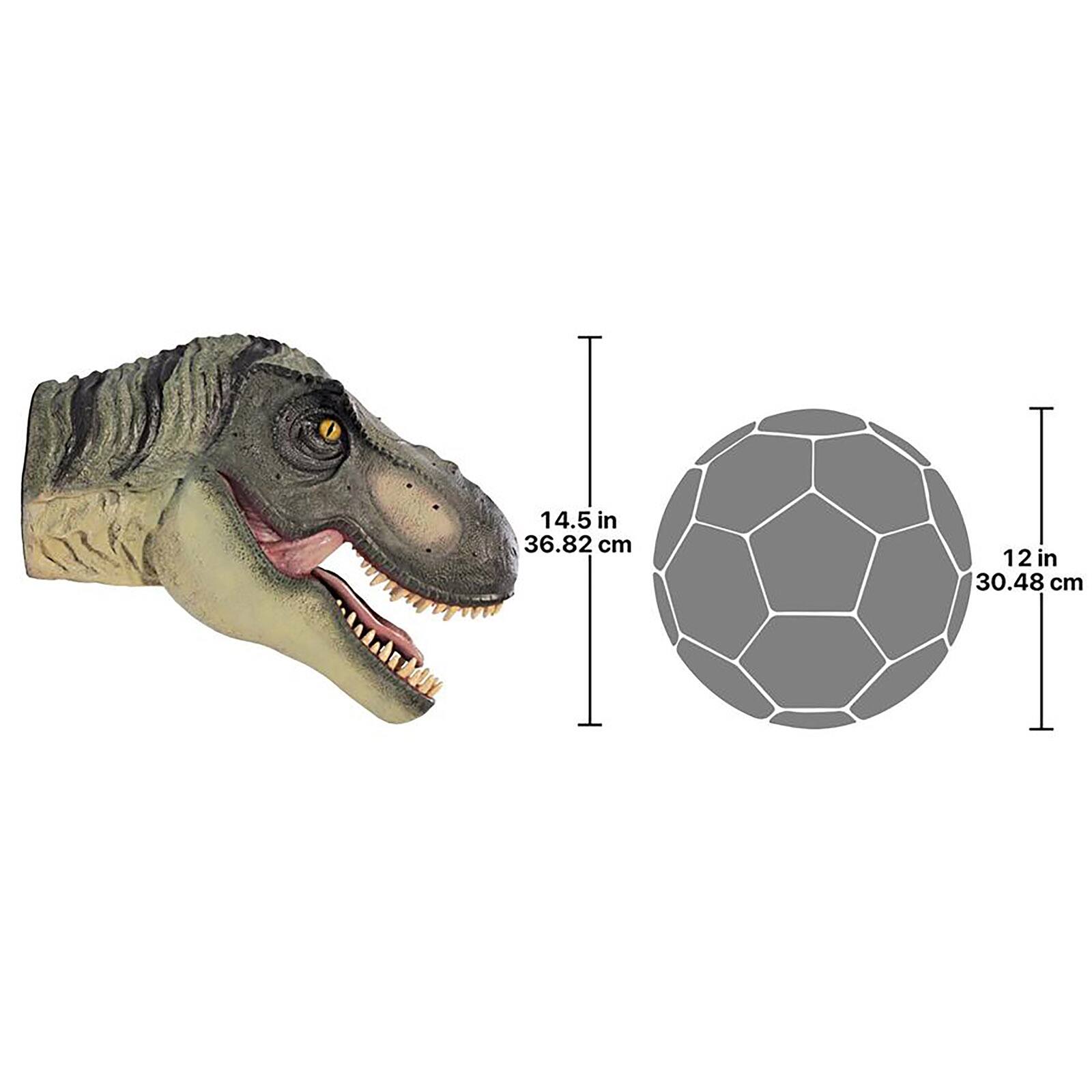 Design Toscano Tyrannosaurus Rex Dinosaur Wall Trophy Décor