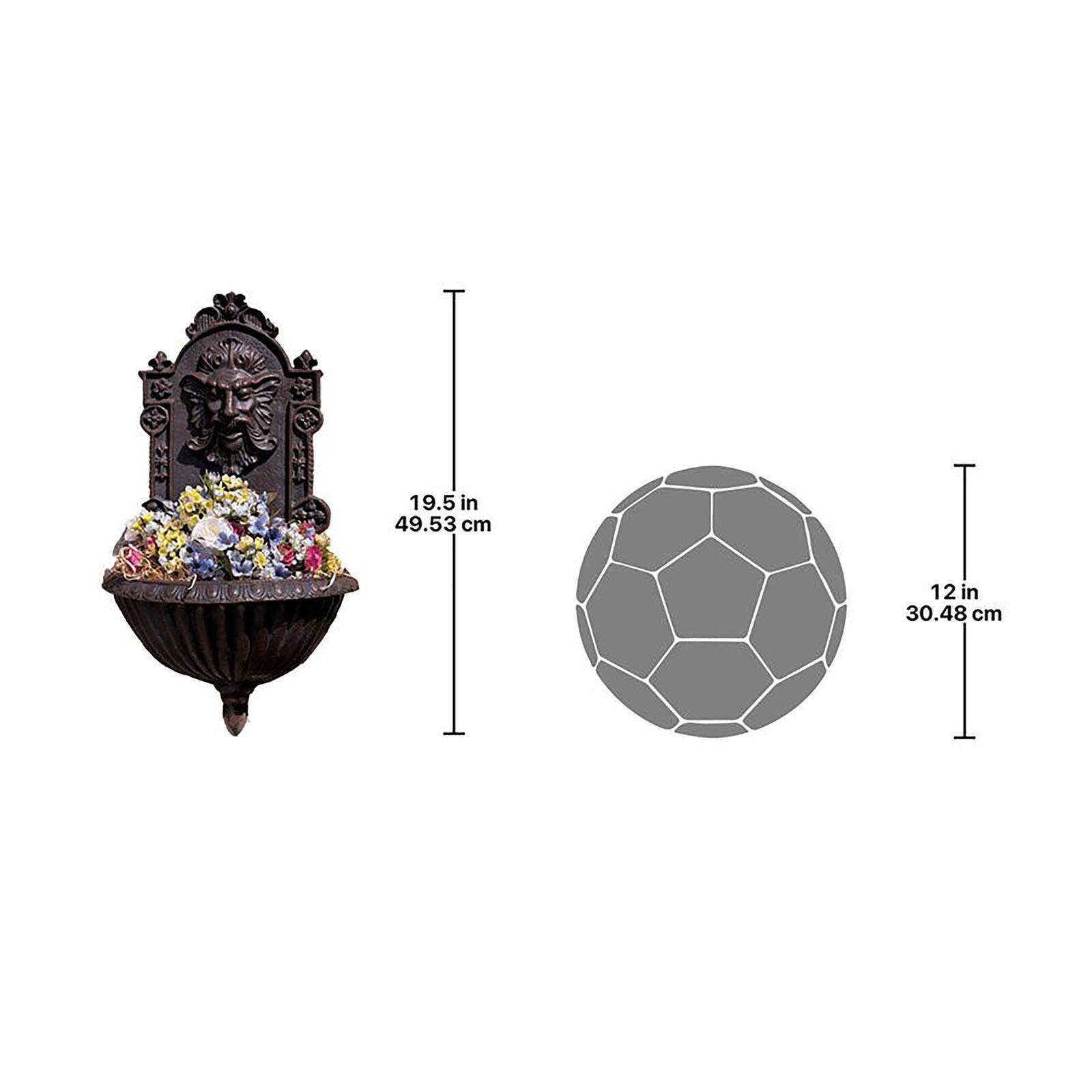 Design Toscano 19.5&#x22; Greenman Sculptural Garden Wall Font