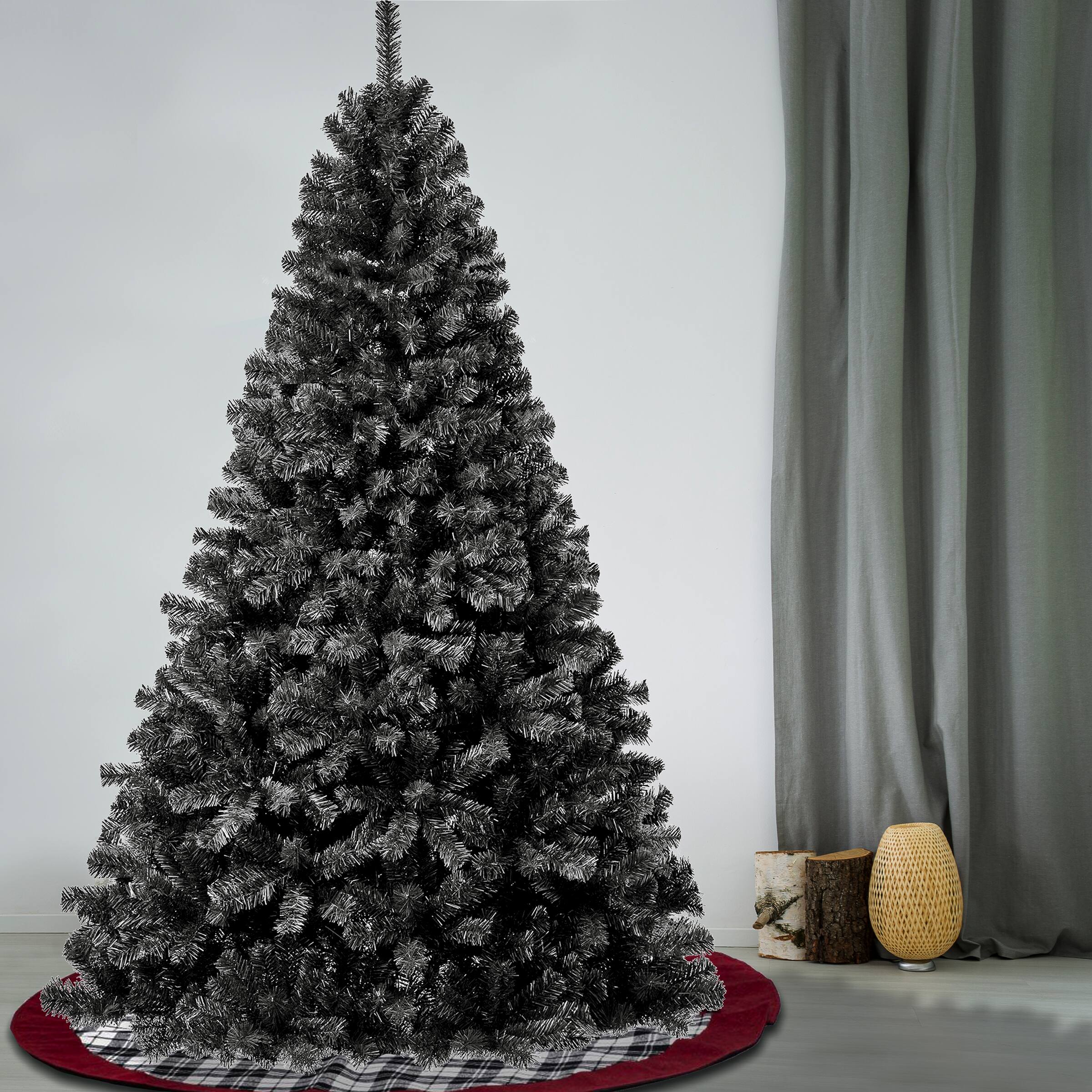 7.5 ft. Unlit Black Color Pop Artificial Tree
